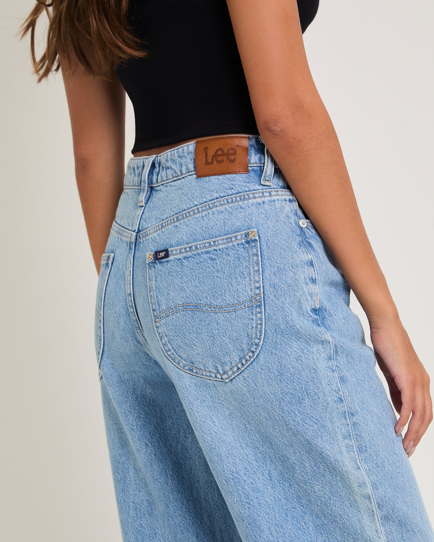 Low Slouched Denim Jeans Skyline Blue