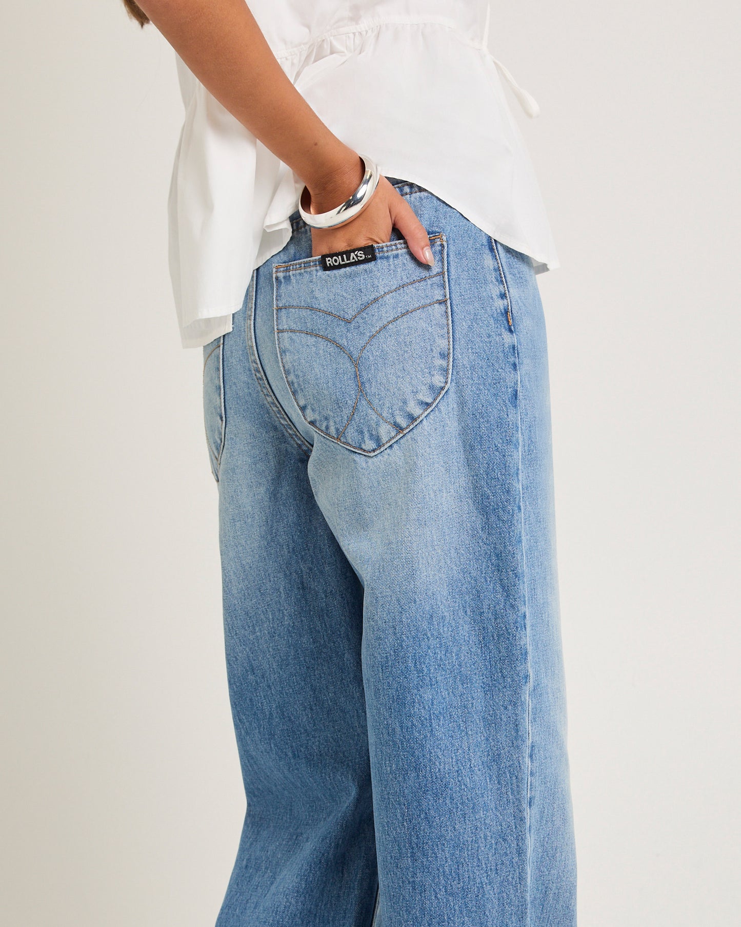 Stevie Relaxed Denim Jeans Brad Blue