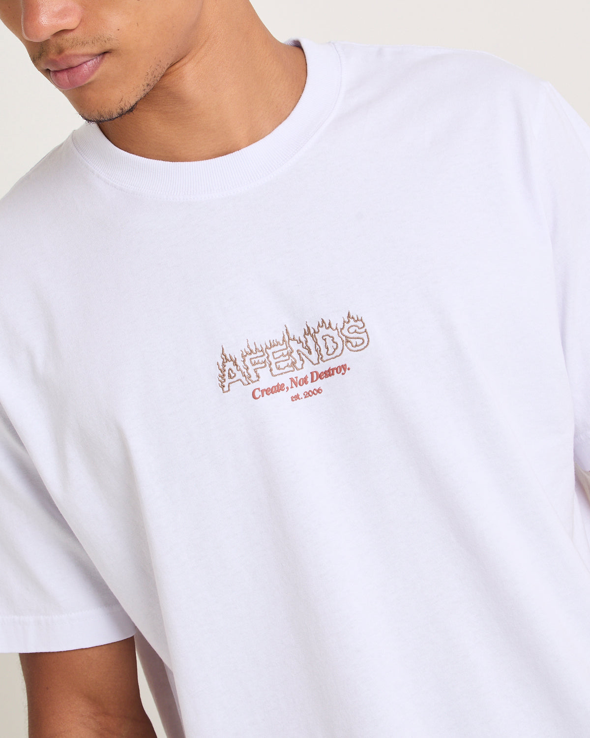 Ember Retro T-Shirt White