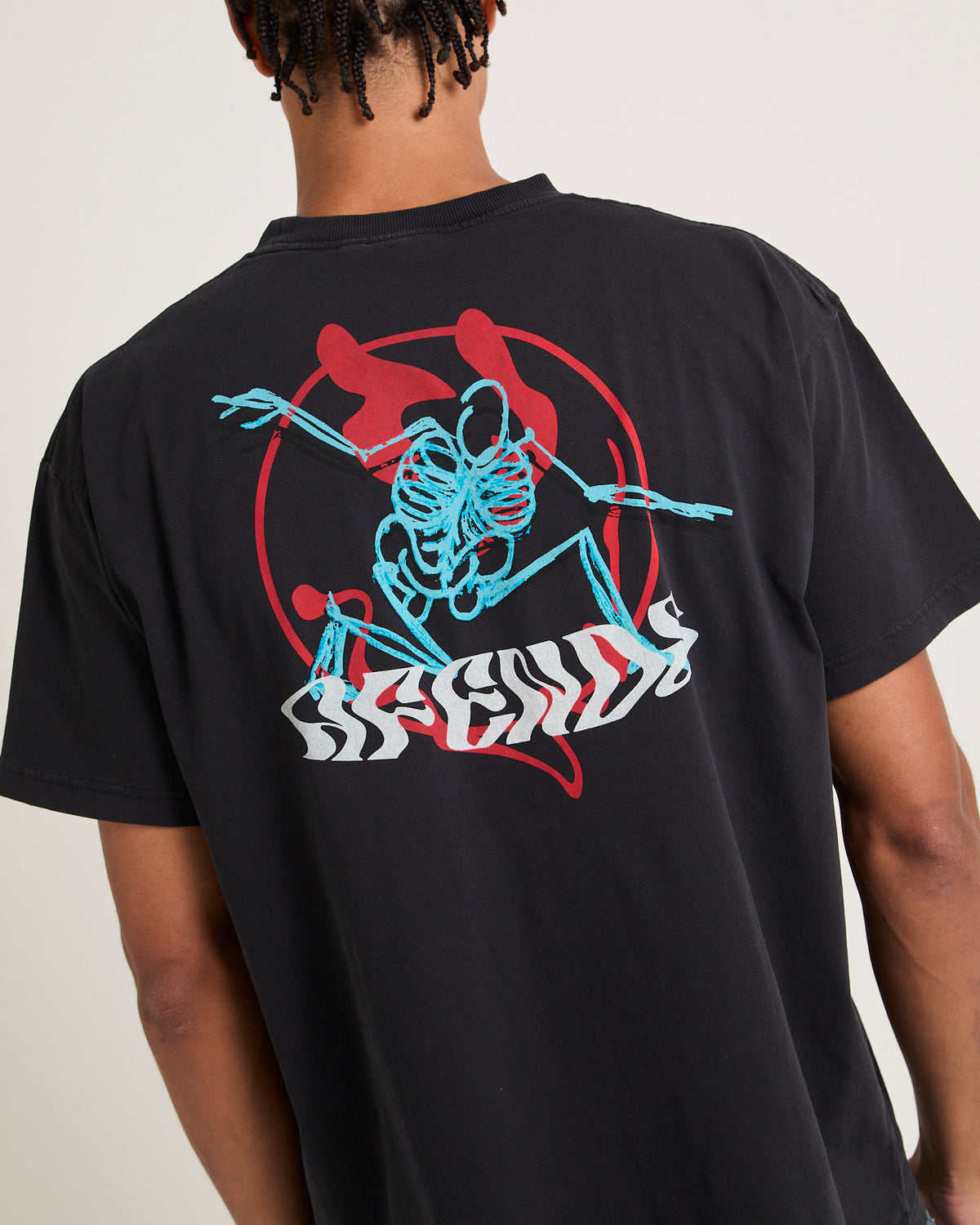 Apocalypso Retro T-Shirt Stone Black