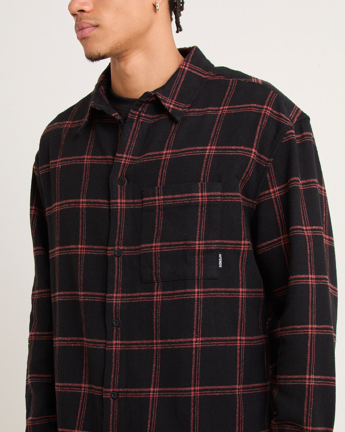 Terror Flannel Shirt BLACK CHECK