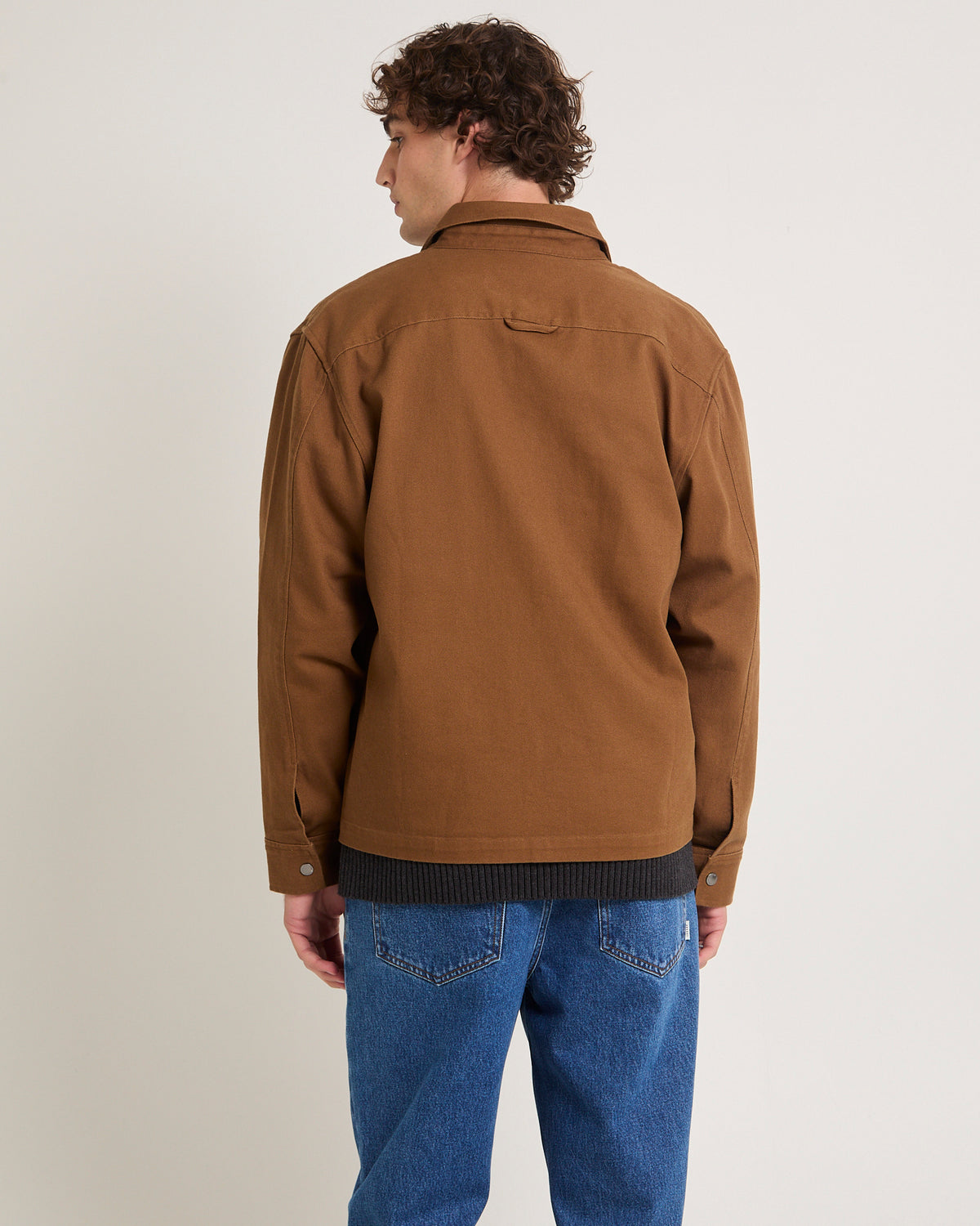 Clement Long Sleeve Overshirt TAUPE BROWN