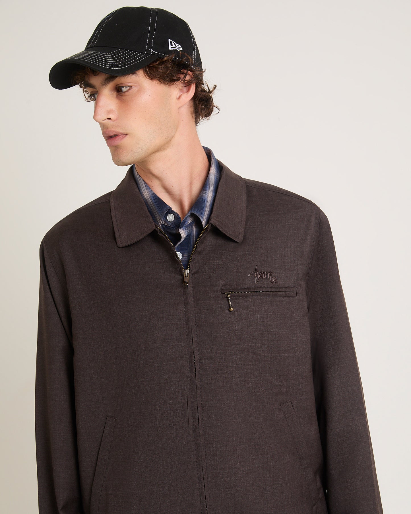 Gaberdine Zip Jacket