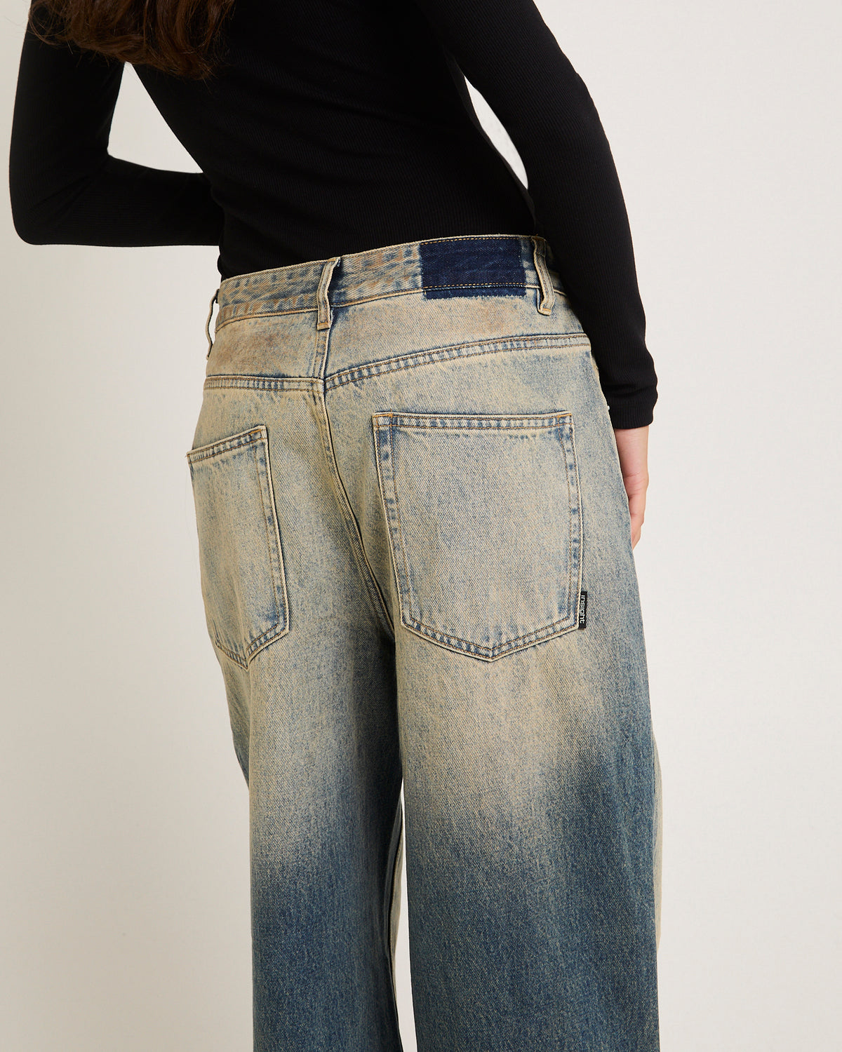 Rez Maxi Baggy Denim Jeans DIRTY TRUCKER BLUE