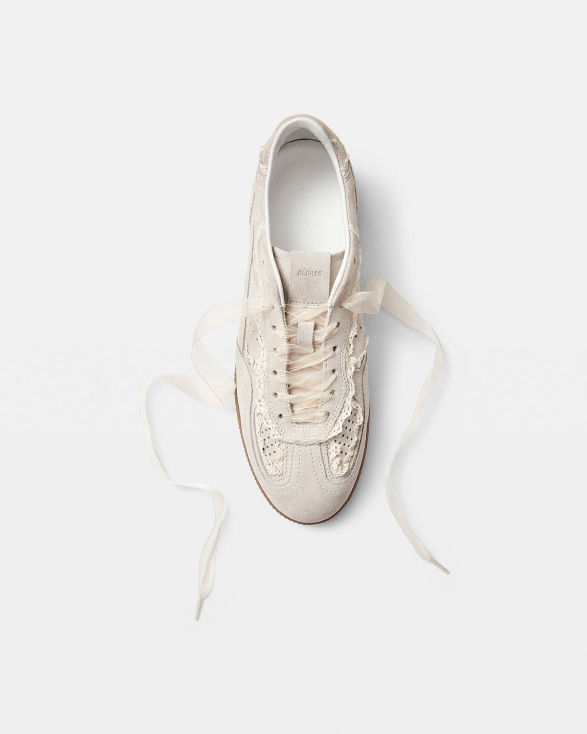 Tb.490 Crochet Cream Leather Sneakers CREAM