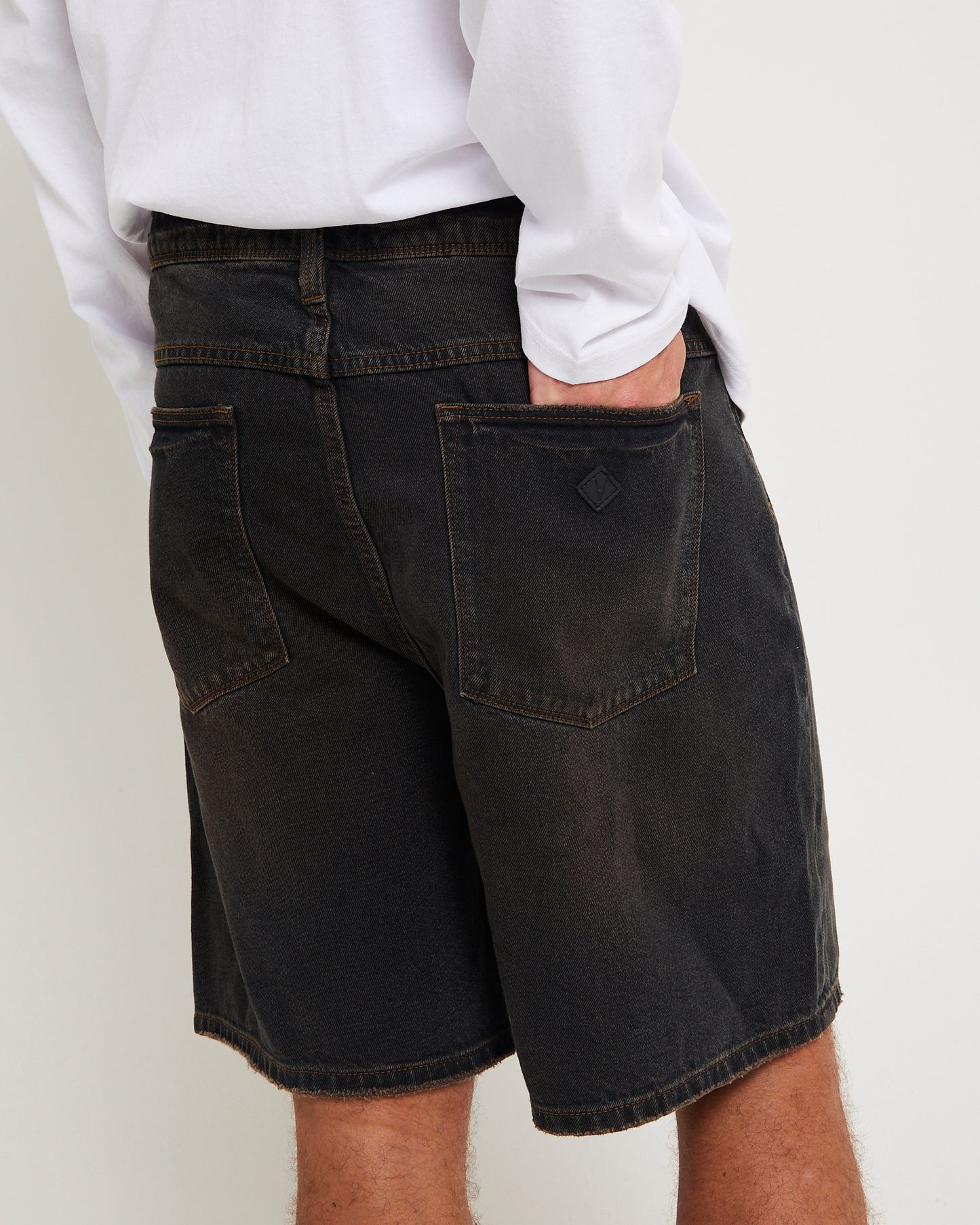 95 Baggy Denim Short Dark Sky