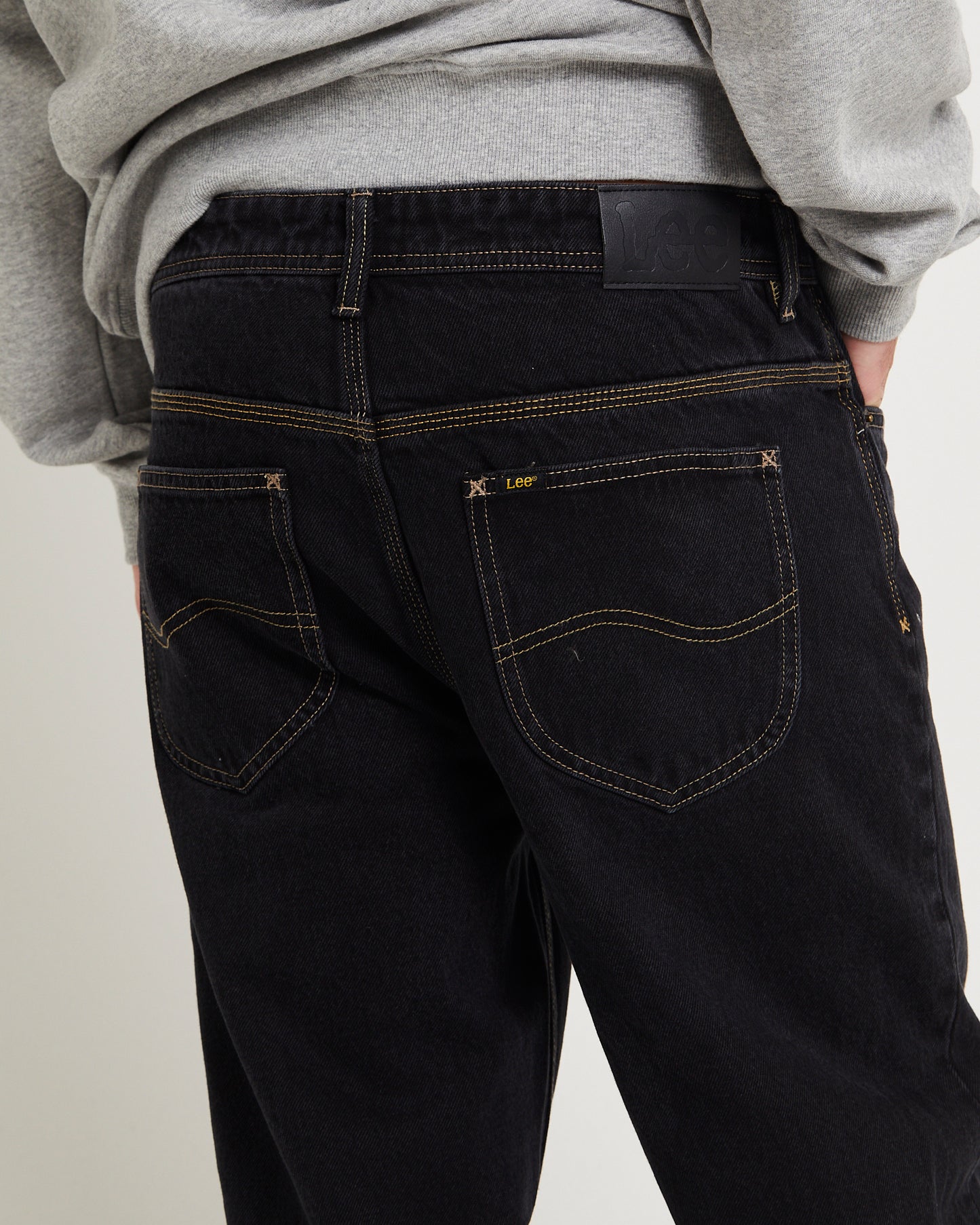 L-Four Baggy Denim Jeans Black Superused