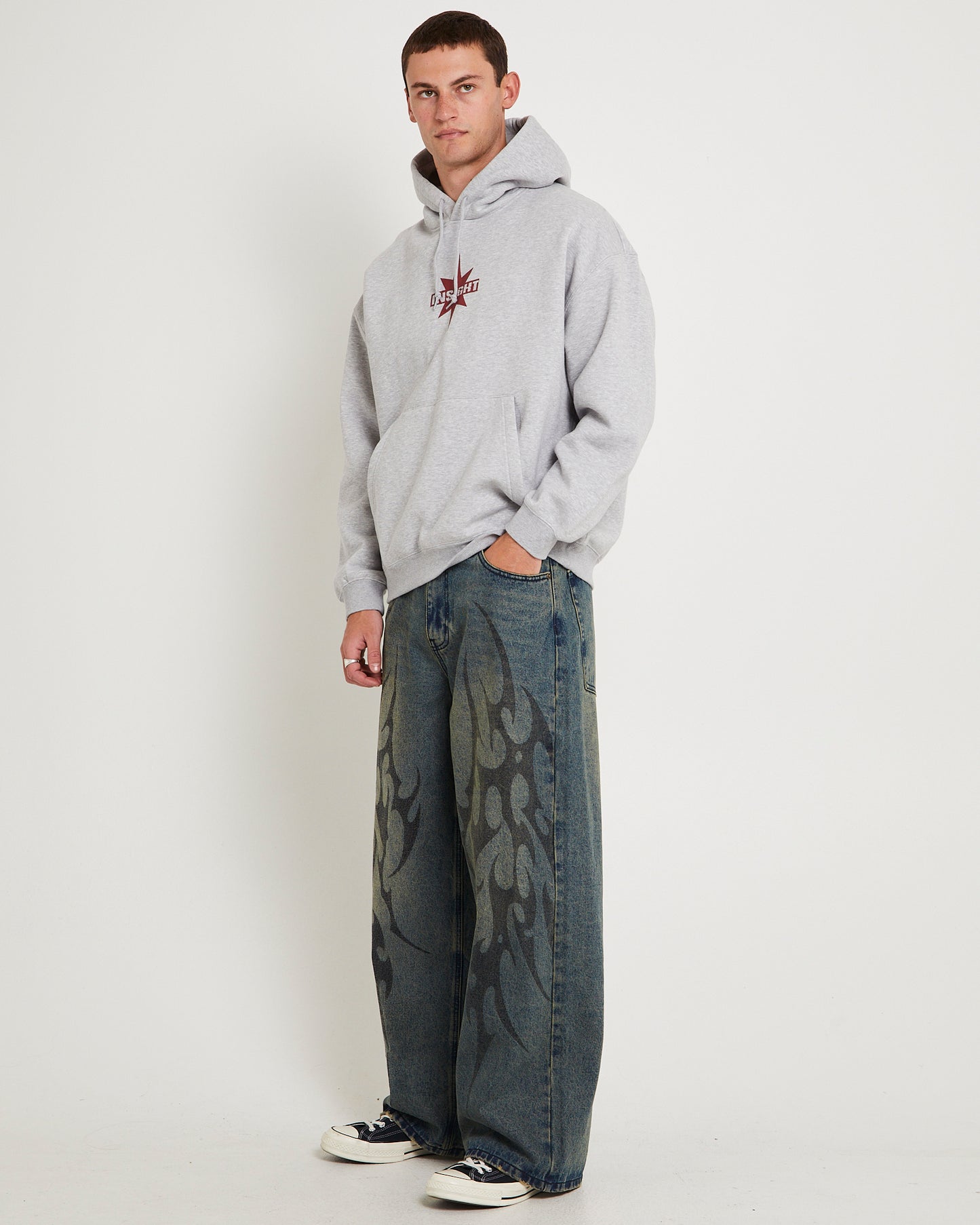Fluid Baggy Denim Jeans