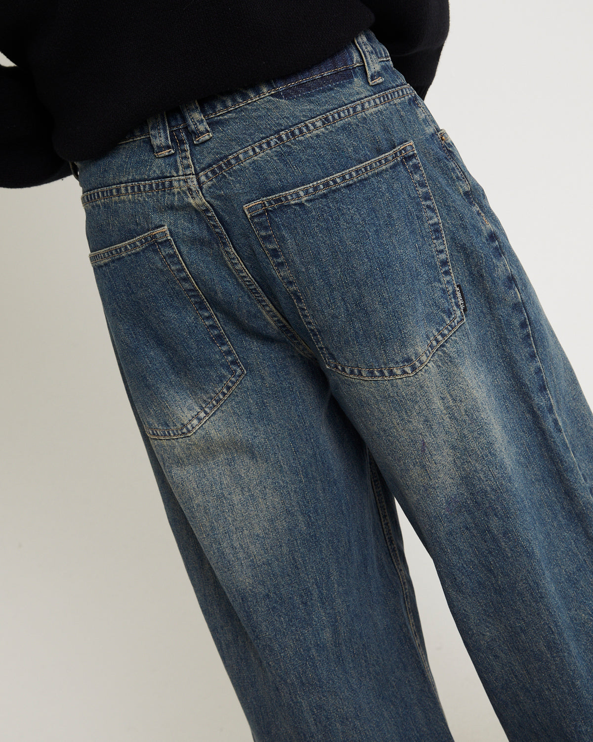 Society Club Baggy Denim Jeans GARAGE BLUE