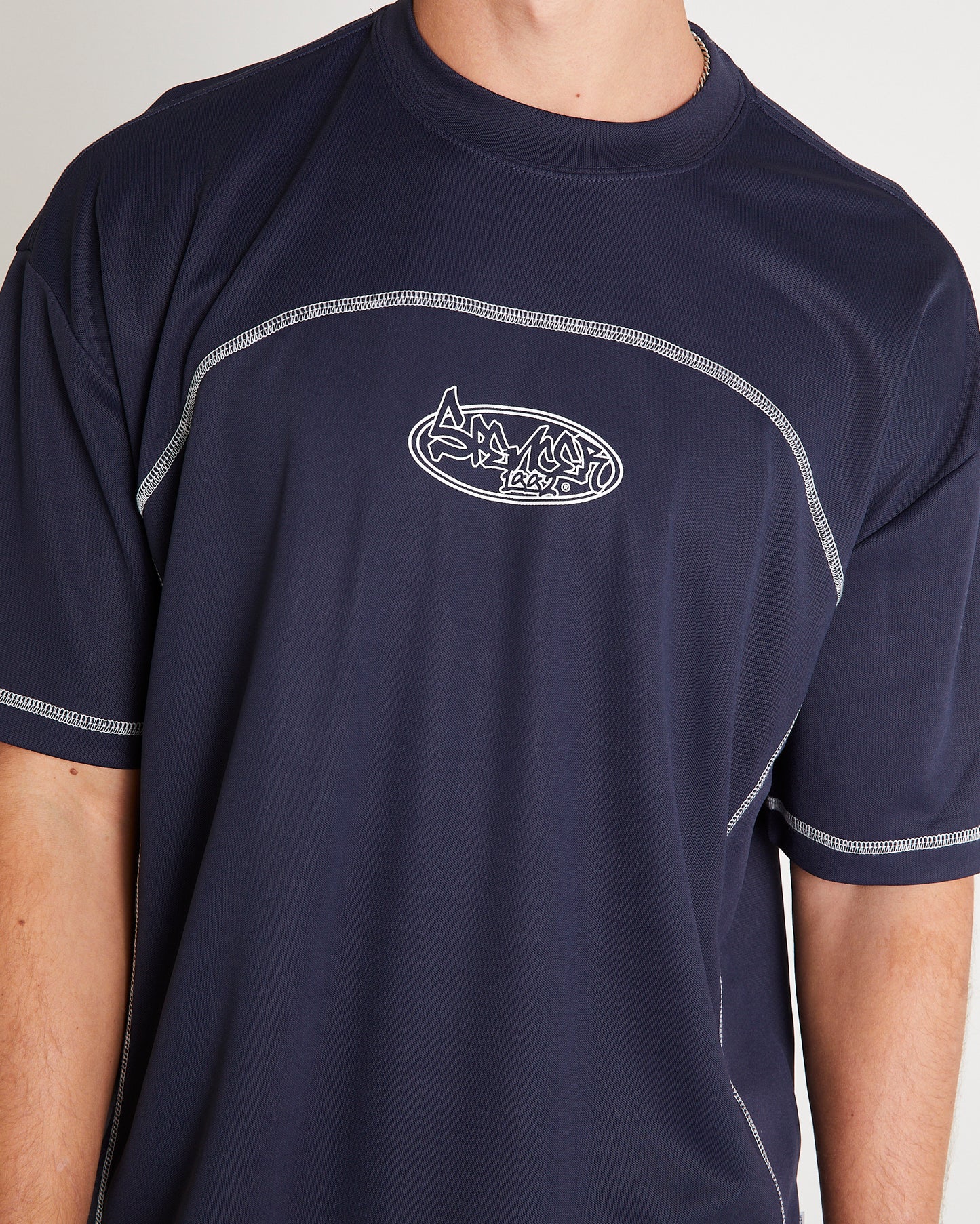 Contrast Sport Crop T-Shirt