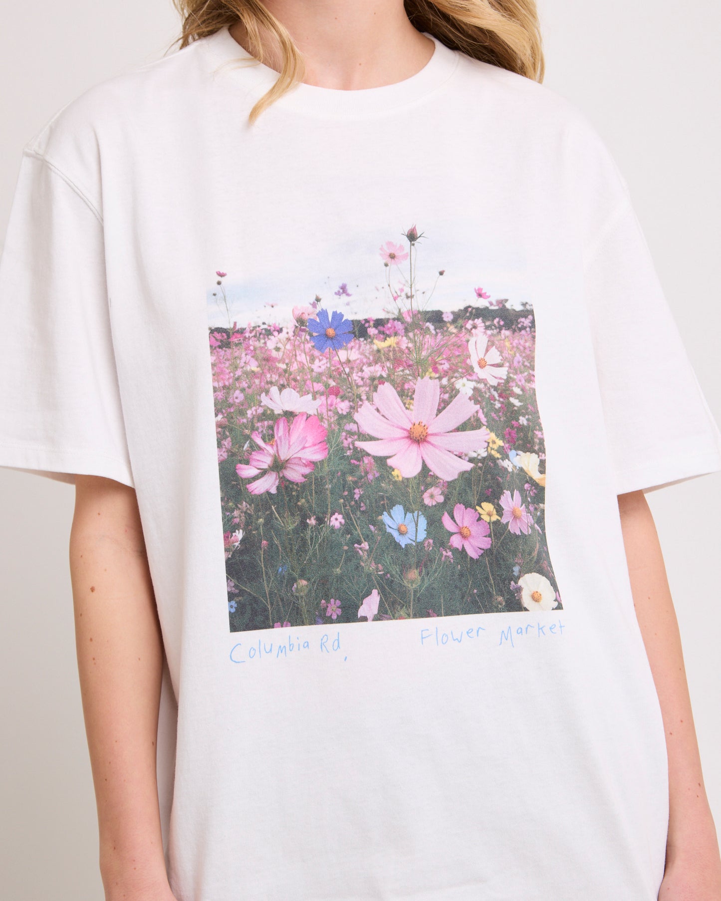 Floral Photo Print Boyfriend Tee