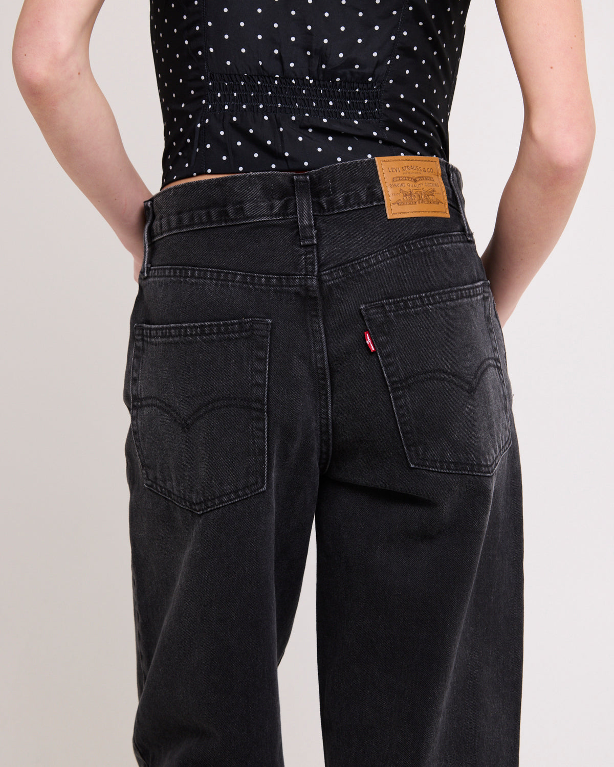 Baggy Dad Denim Jeans Shrink Up SHRINK UP