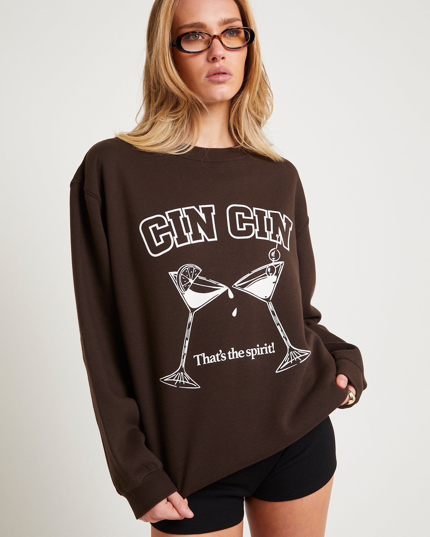 Cin Cin Oversized Fleece Jumper
