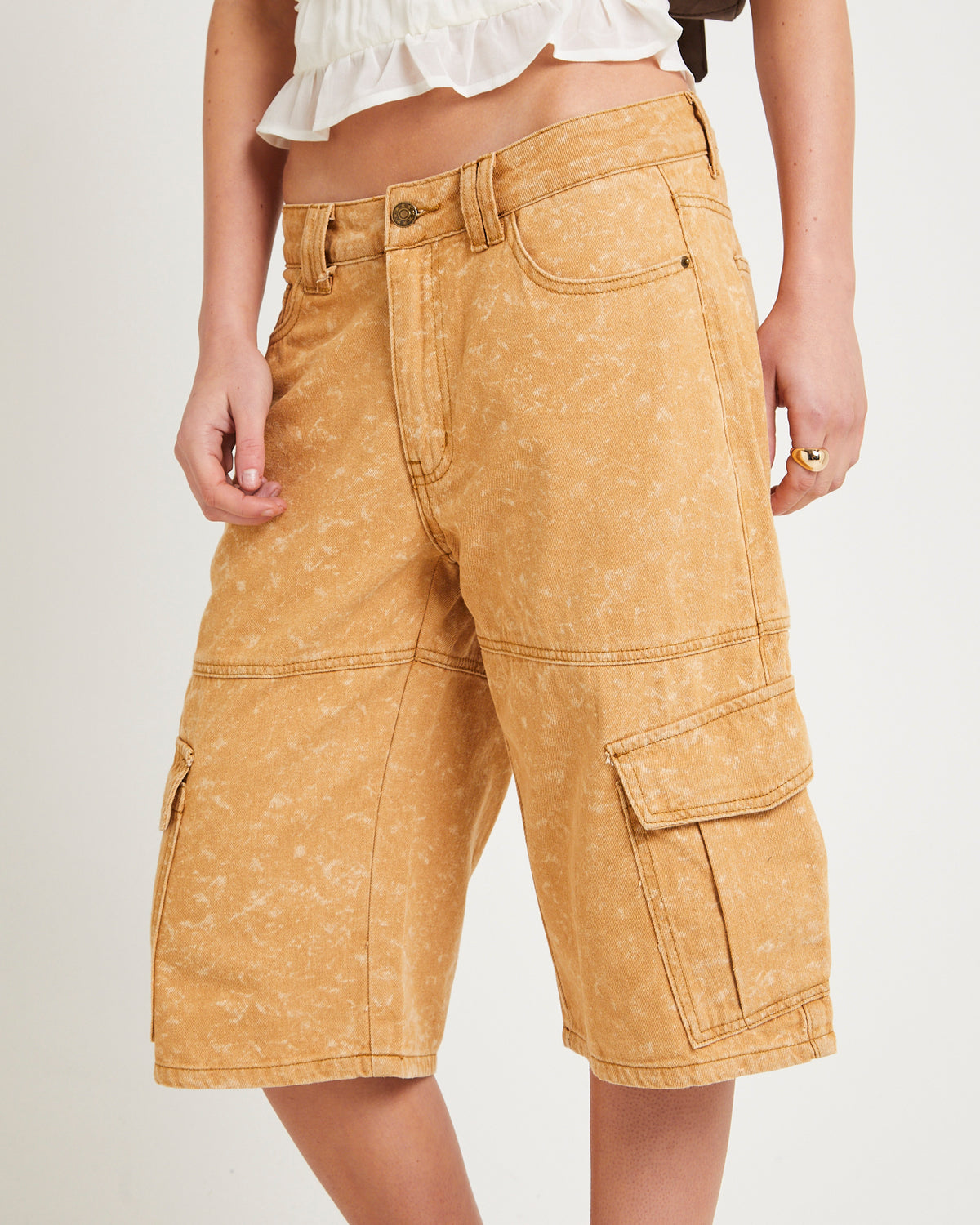 Dreamlike Jorts WASHED CAMEL