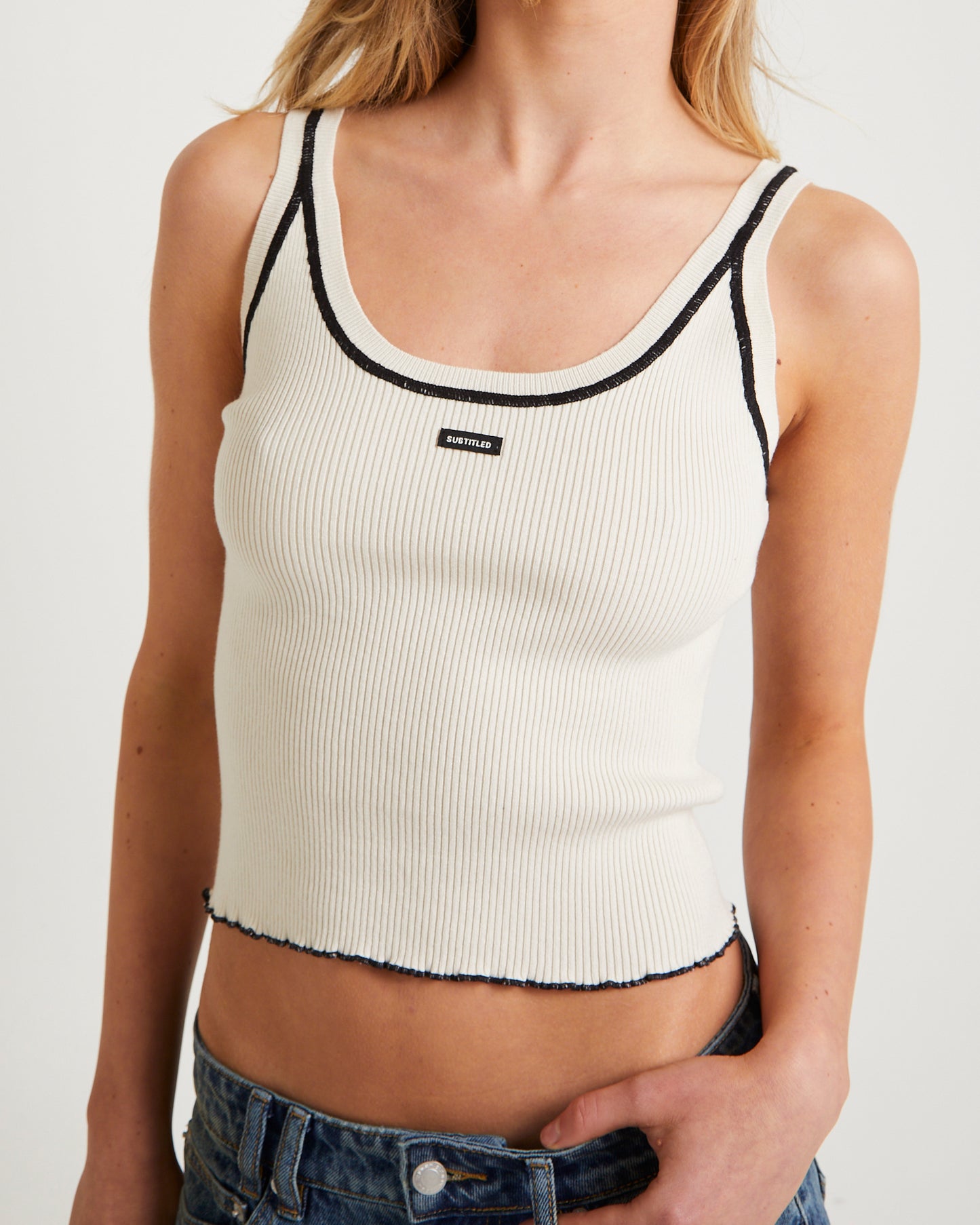 Bindi Contrast Tank Top