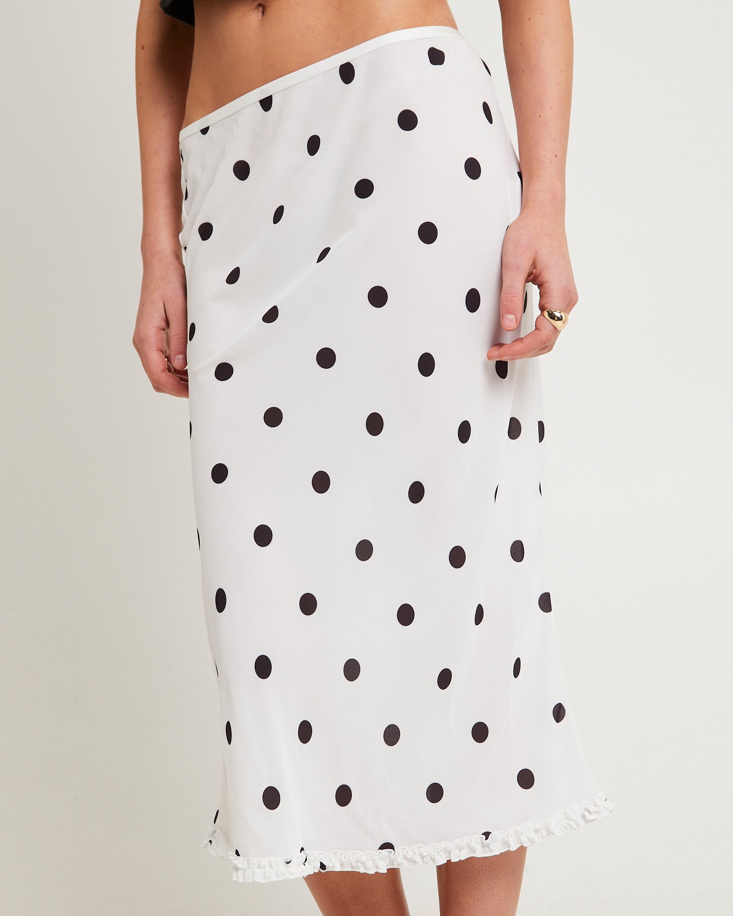 Bijou Polka Midi Skirt