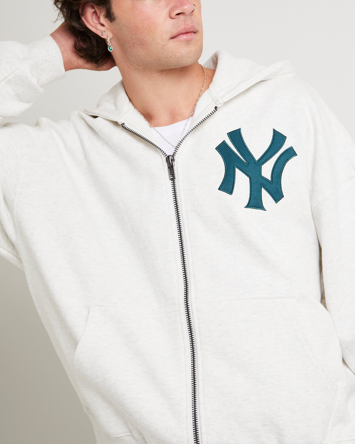 New York Yankees Arch FZ Boxy Hoodie