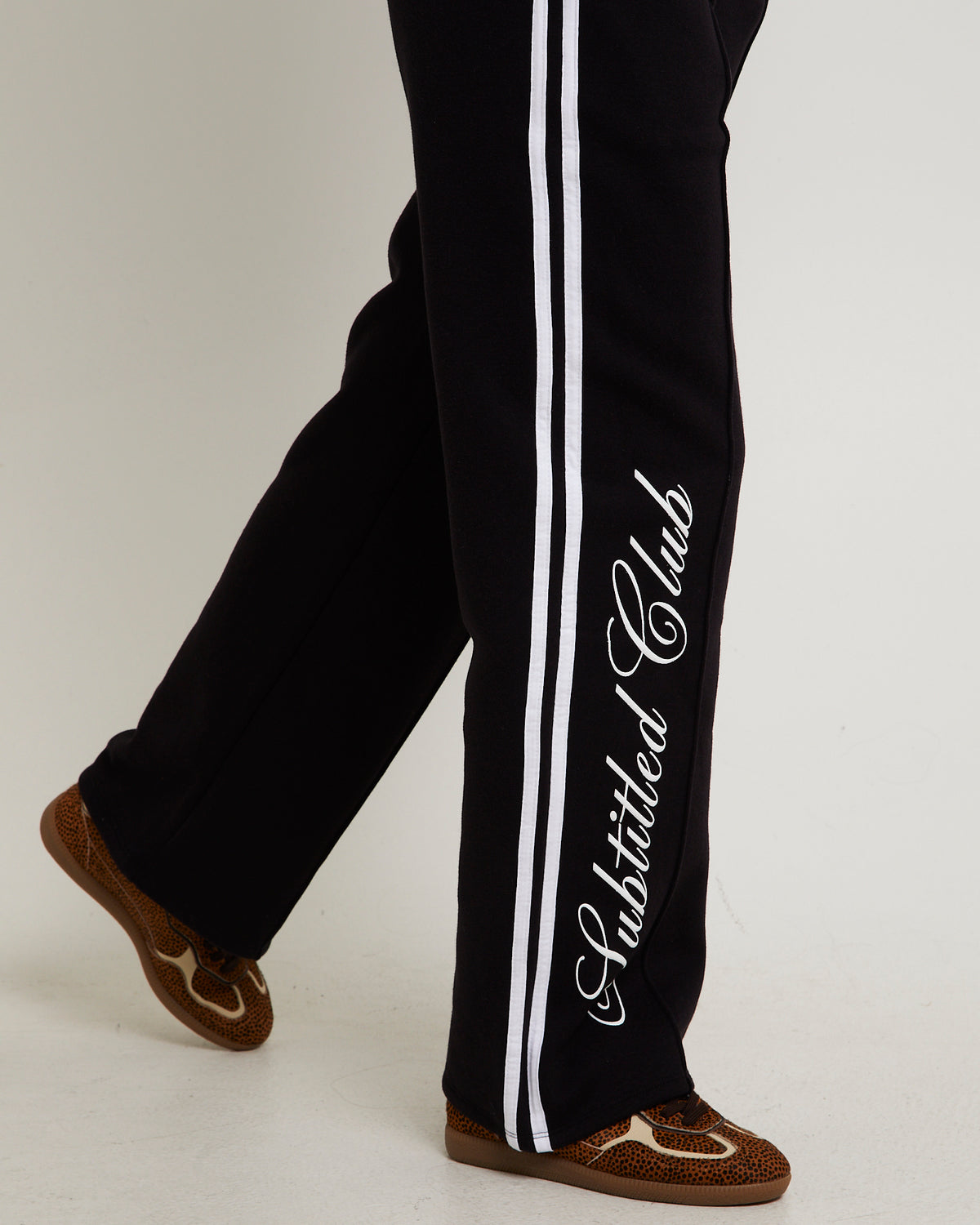 Subtitled Wellness Club Baggy Trackpants BLACK