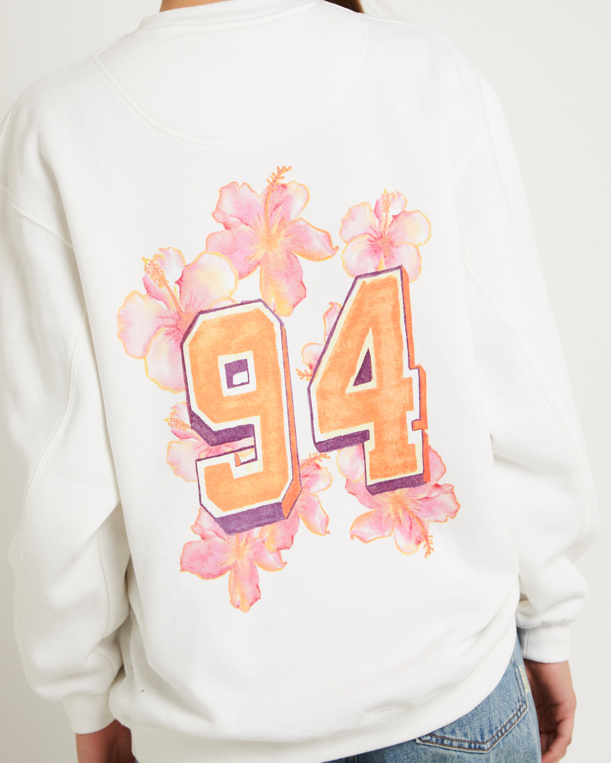 Hawaii Route 94 Crew Neck Jumper WHITE