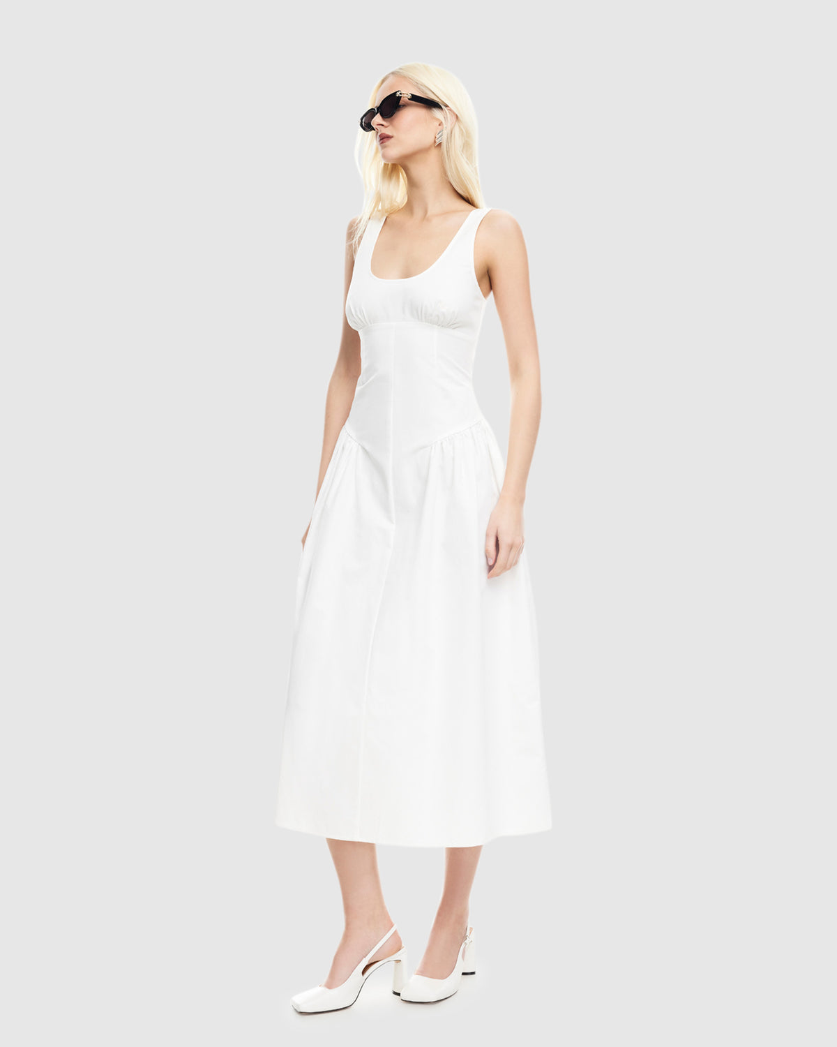 Luna Rosa Maxi Dress PORCELAIN