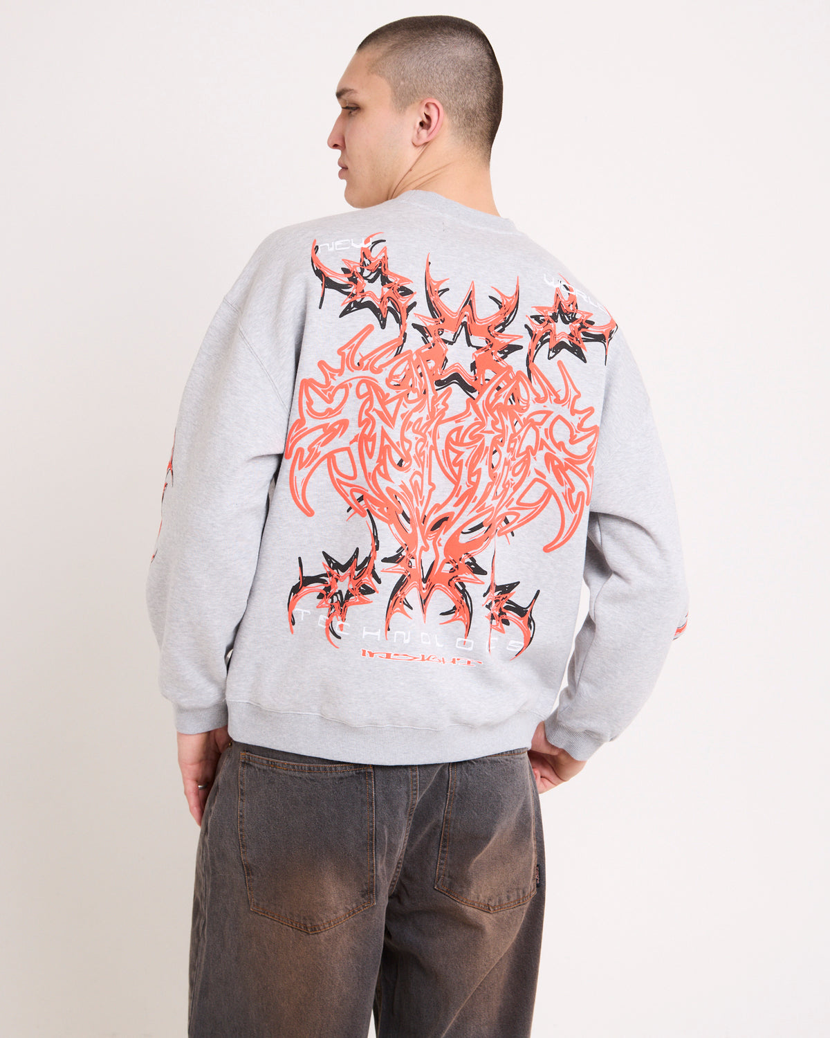 Spite Crew Jumper GREY