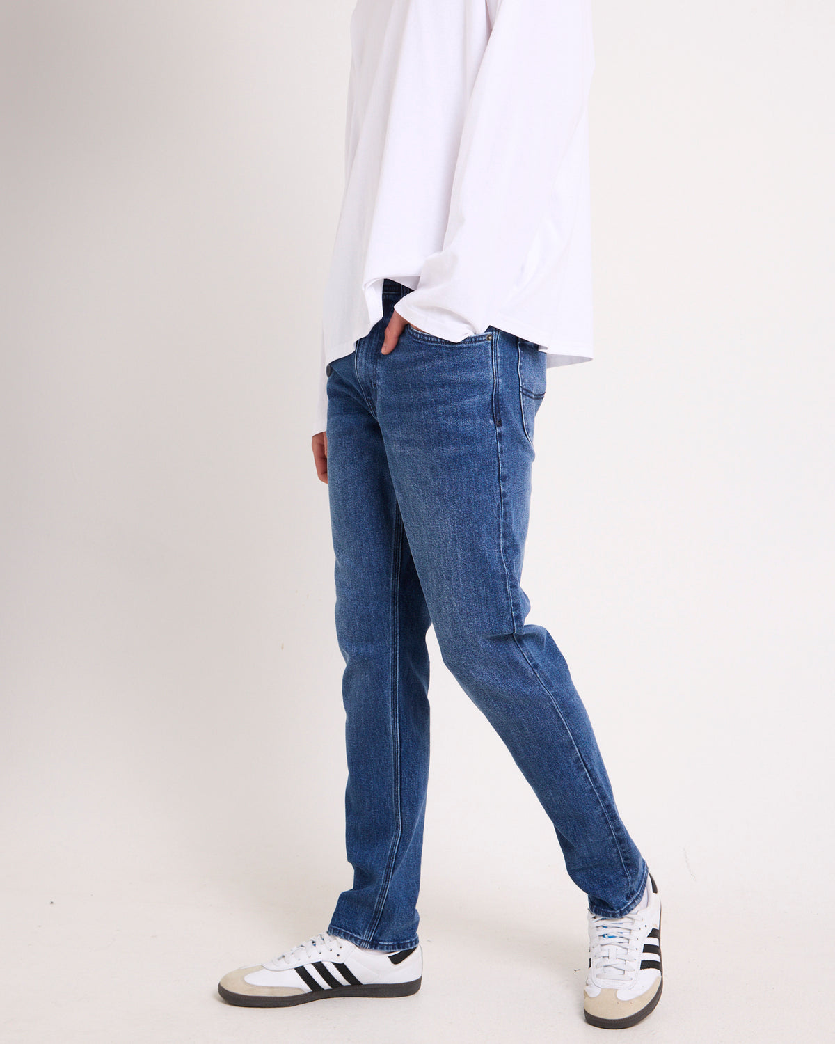 L-Three Straight Denim Jeans BLUE IMPACT