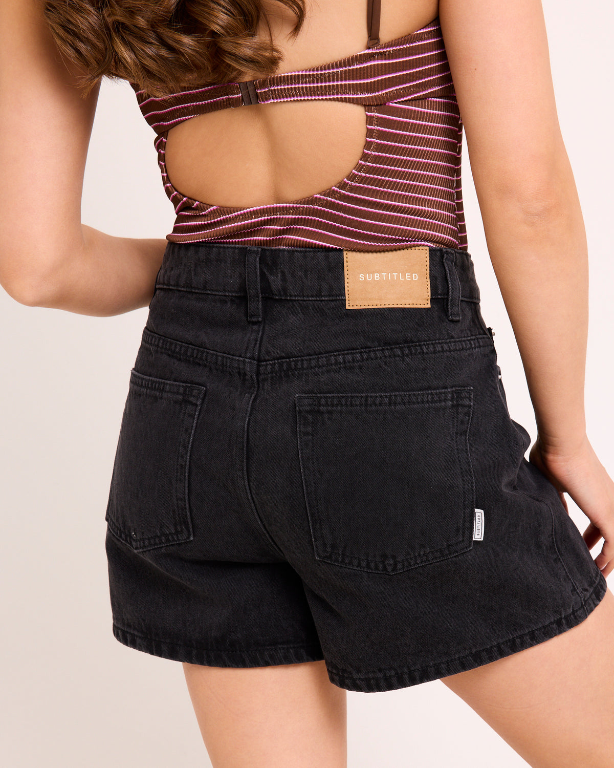 Meka Denim Shorts STORM BLACK
