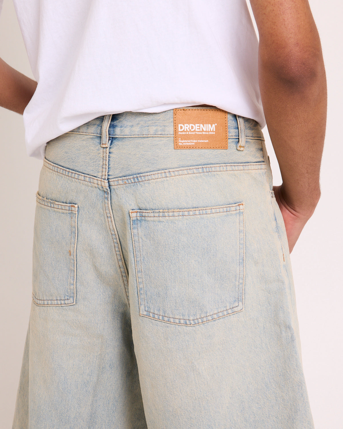 Vali Worker Denim Shorts STREAM PALE VINTAGE