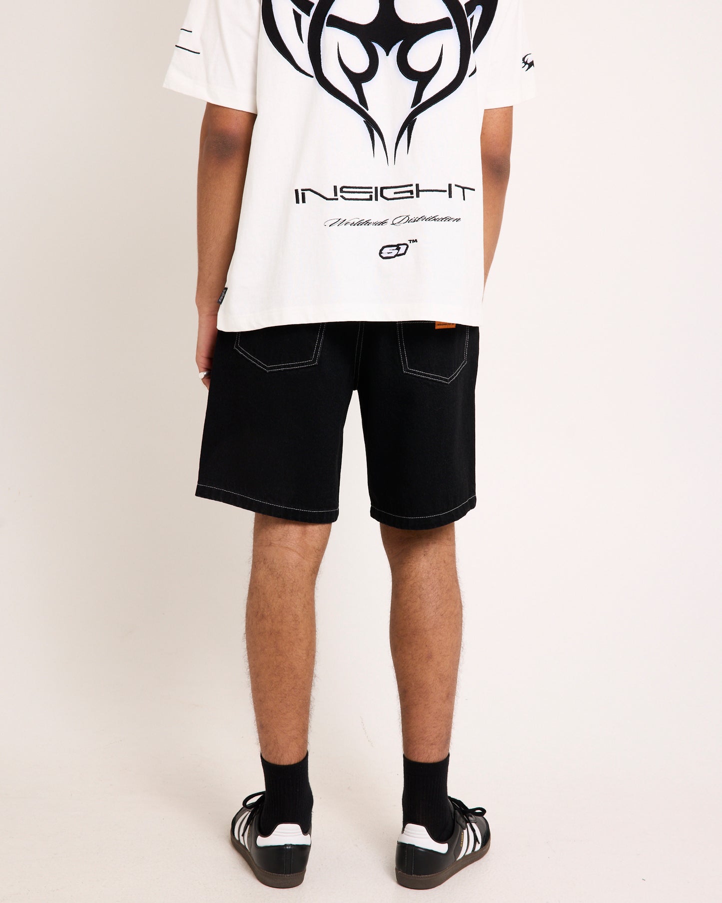 Knocker Contrast Stitch Jort