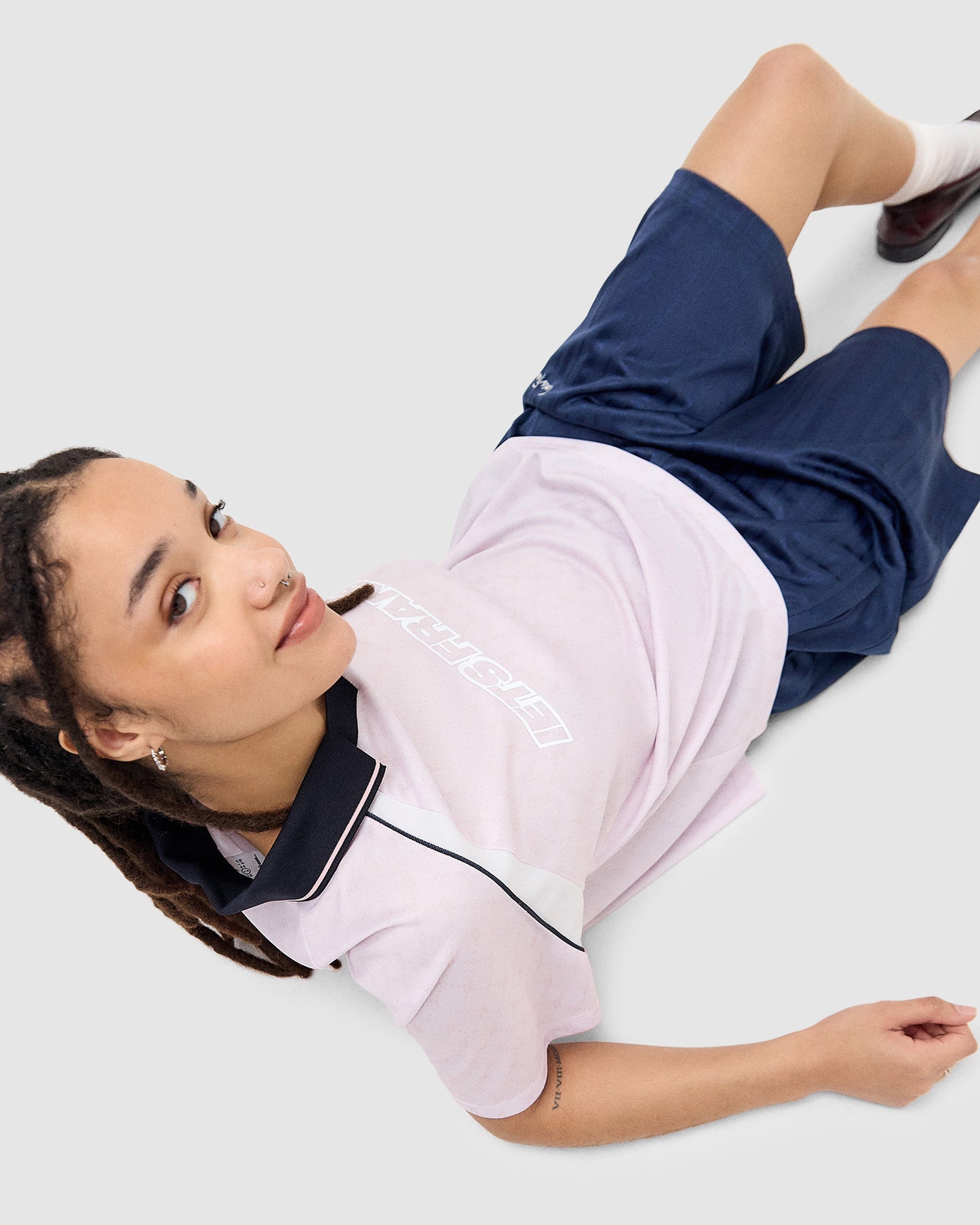 Monogram Boyfriend Football Top