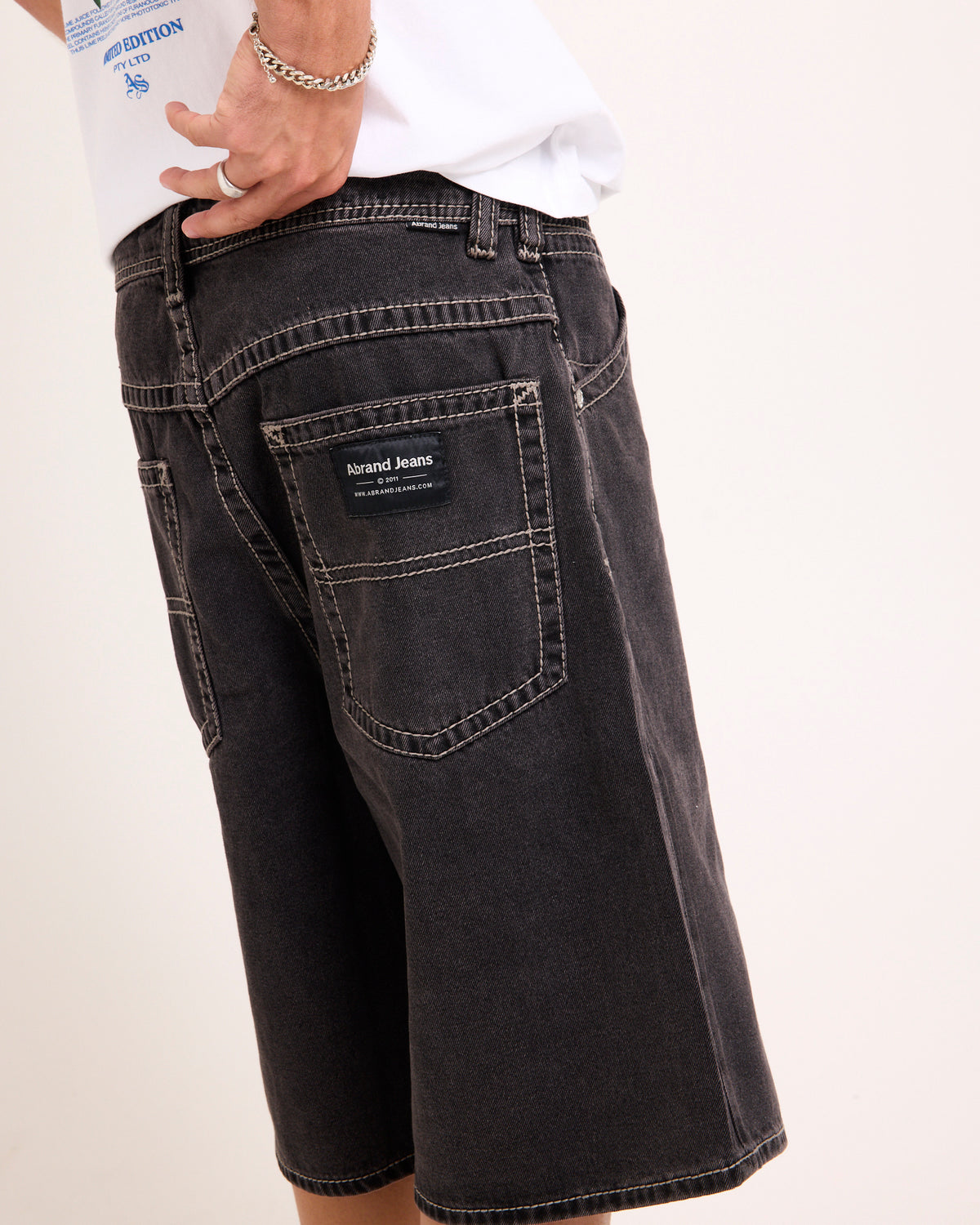 A6 Big Stitch Denim Shorts Frank FRANK