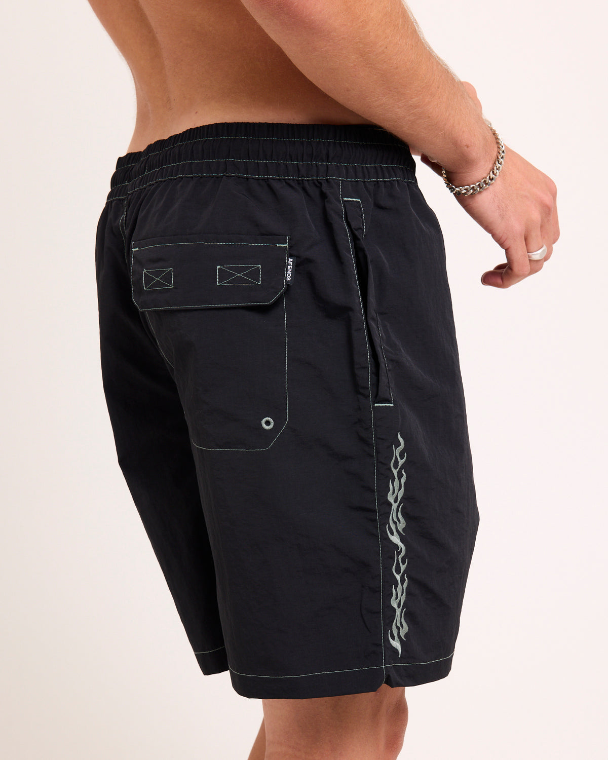 Flame On Baywatch Short 18" BLACK