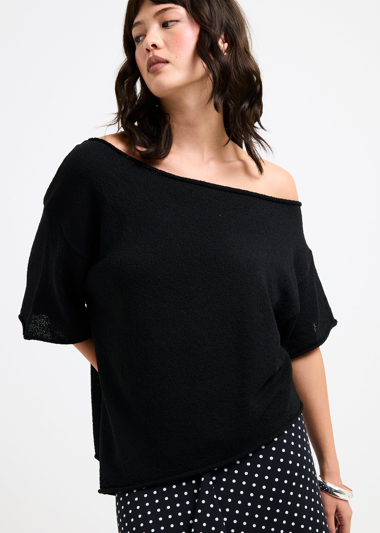 Asymmetric Knit Top