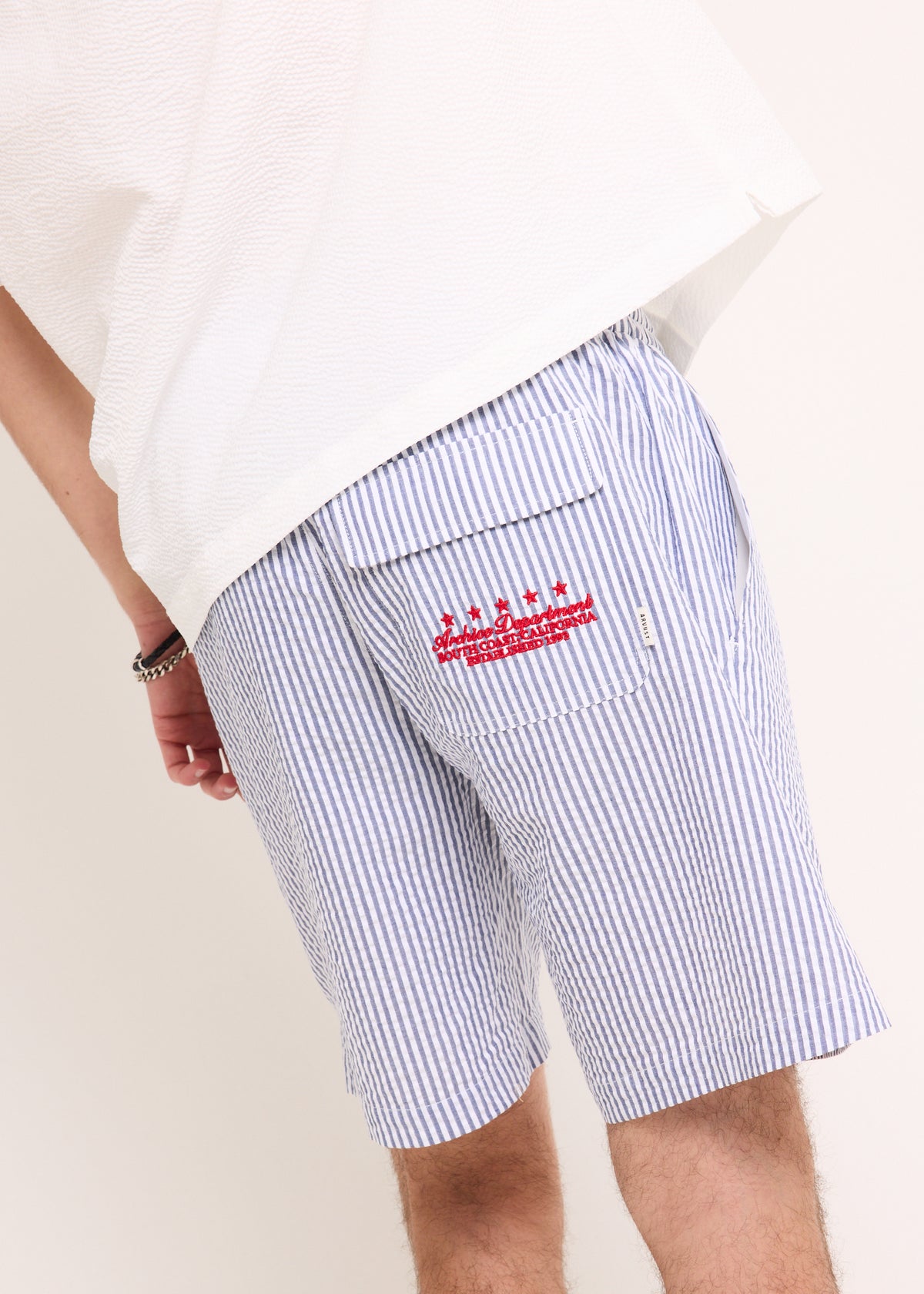 Toby Stripe Shorts BLUE