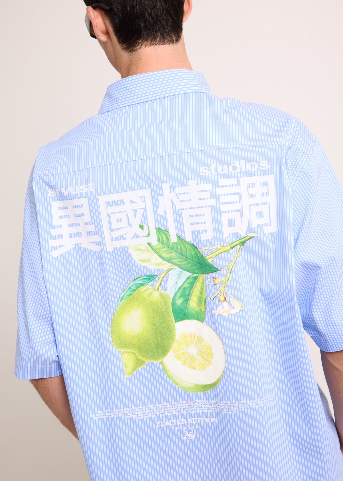 Honolulu Cropped Shirt BLUE