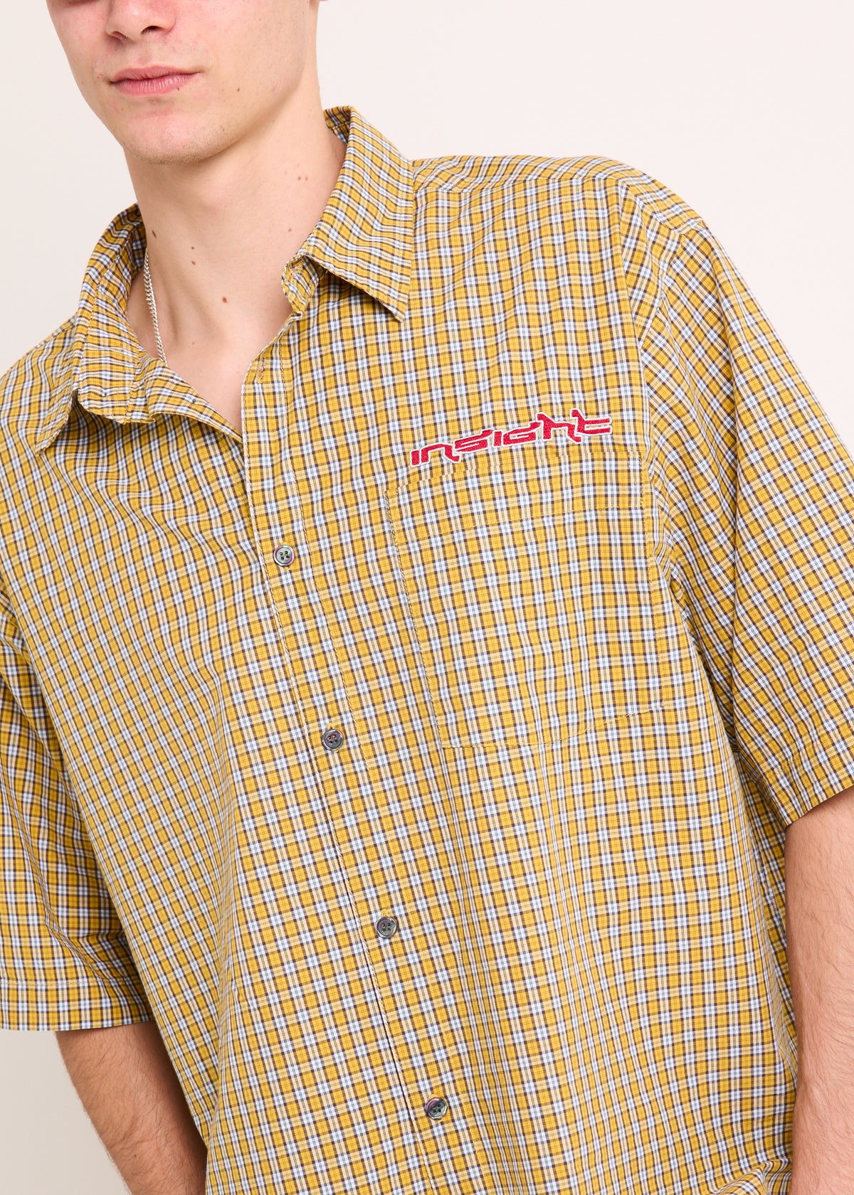 Supply Check Short Sleeve Shirt YELLOW CHECK