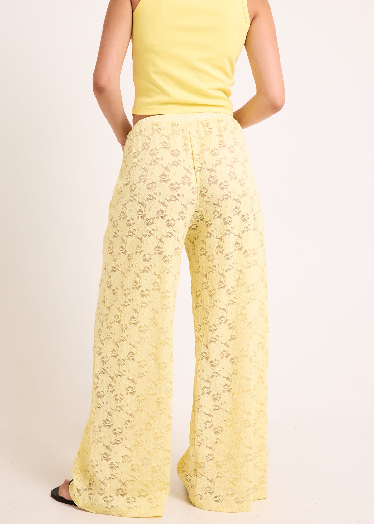 Jasmine Lace Relaxed Pants BUTTER