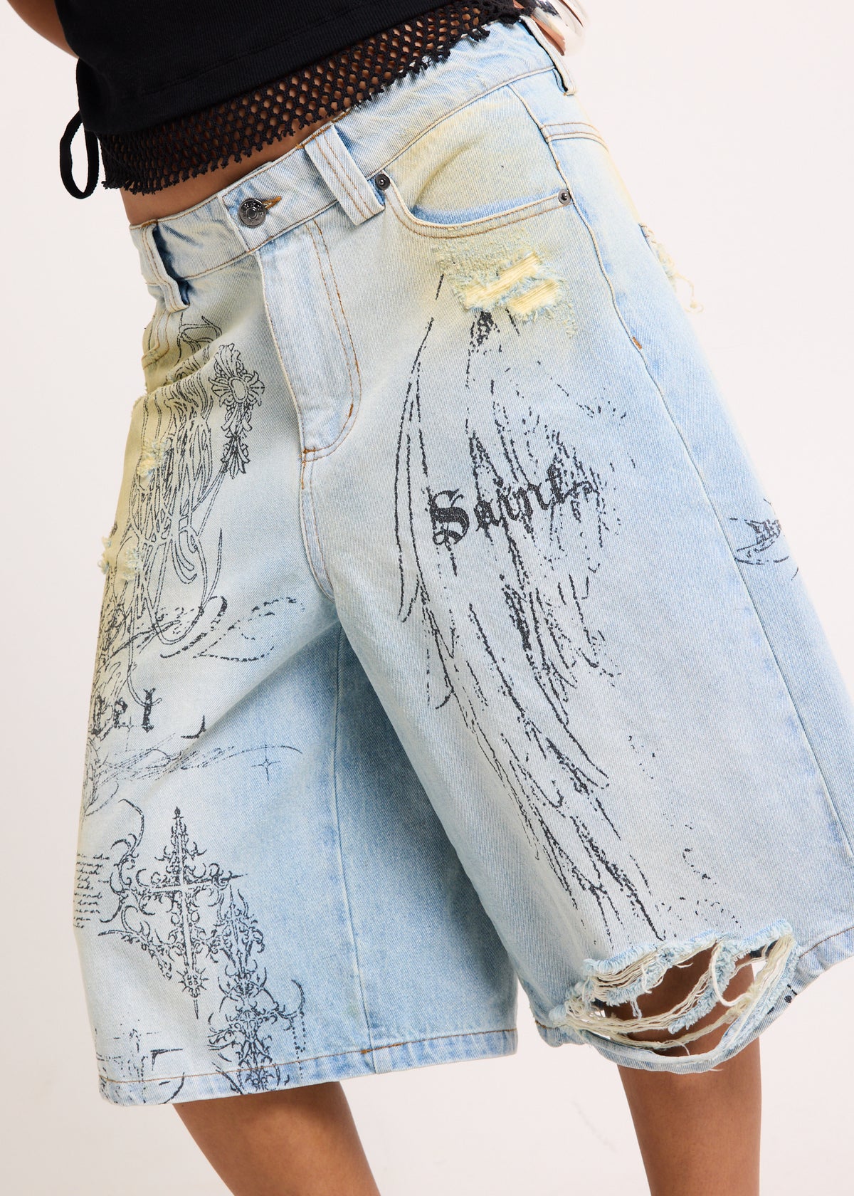Florence Printed Jorts DIRT TINT