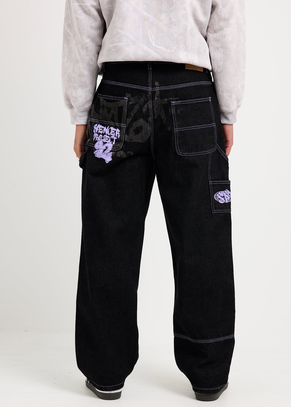 New Jersey Tagger Denim Jeans WASHED BLACK