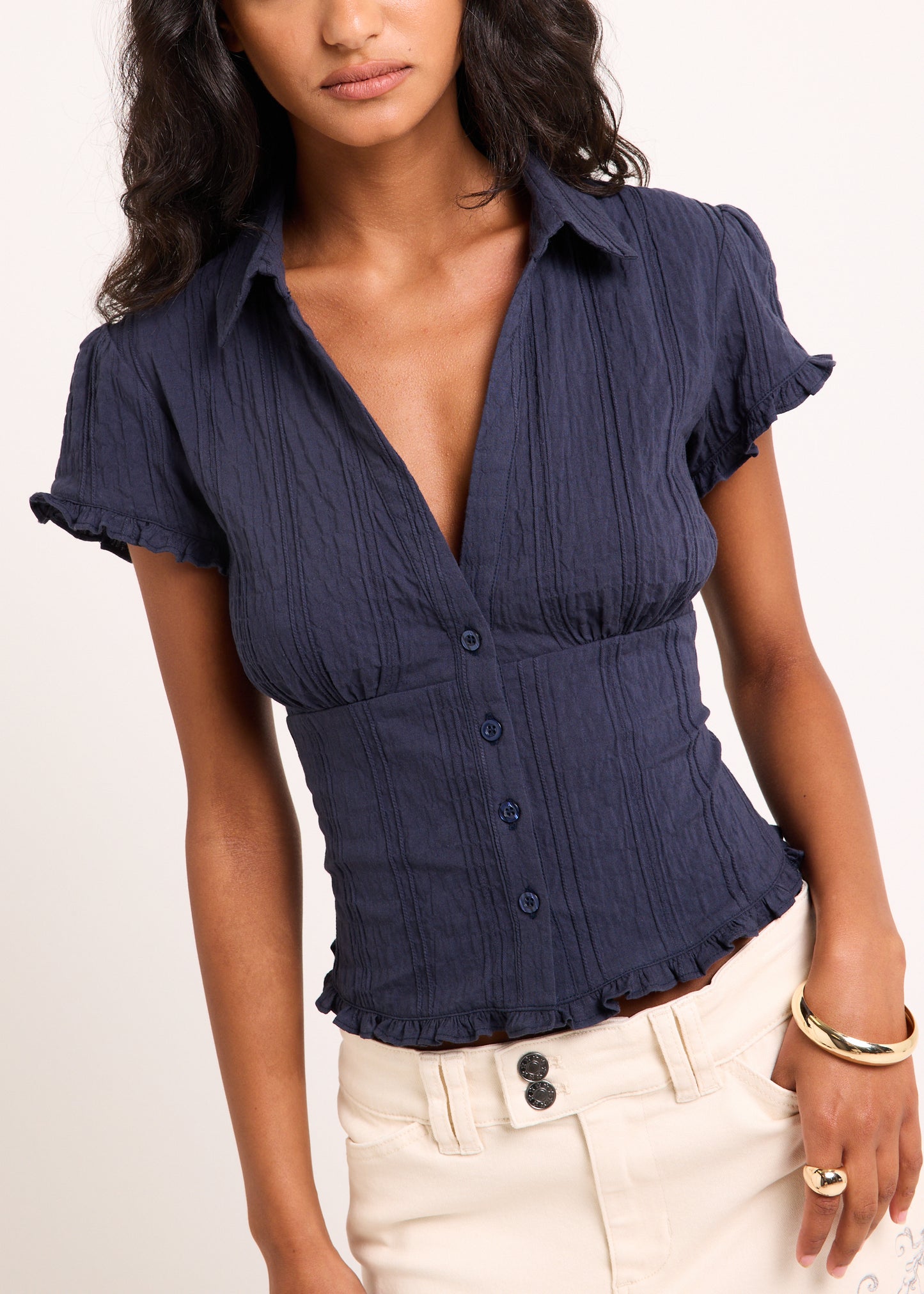 Bryn Ruffle Shirt