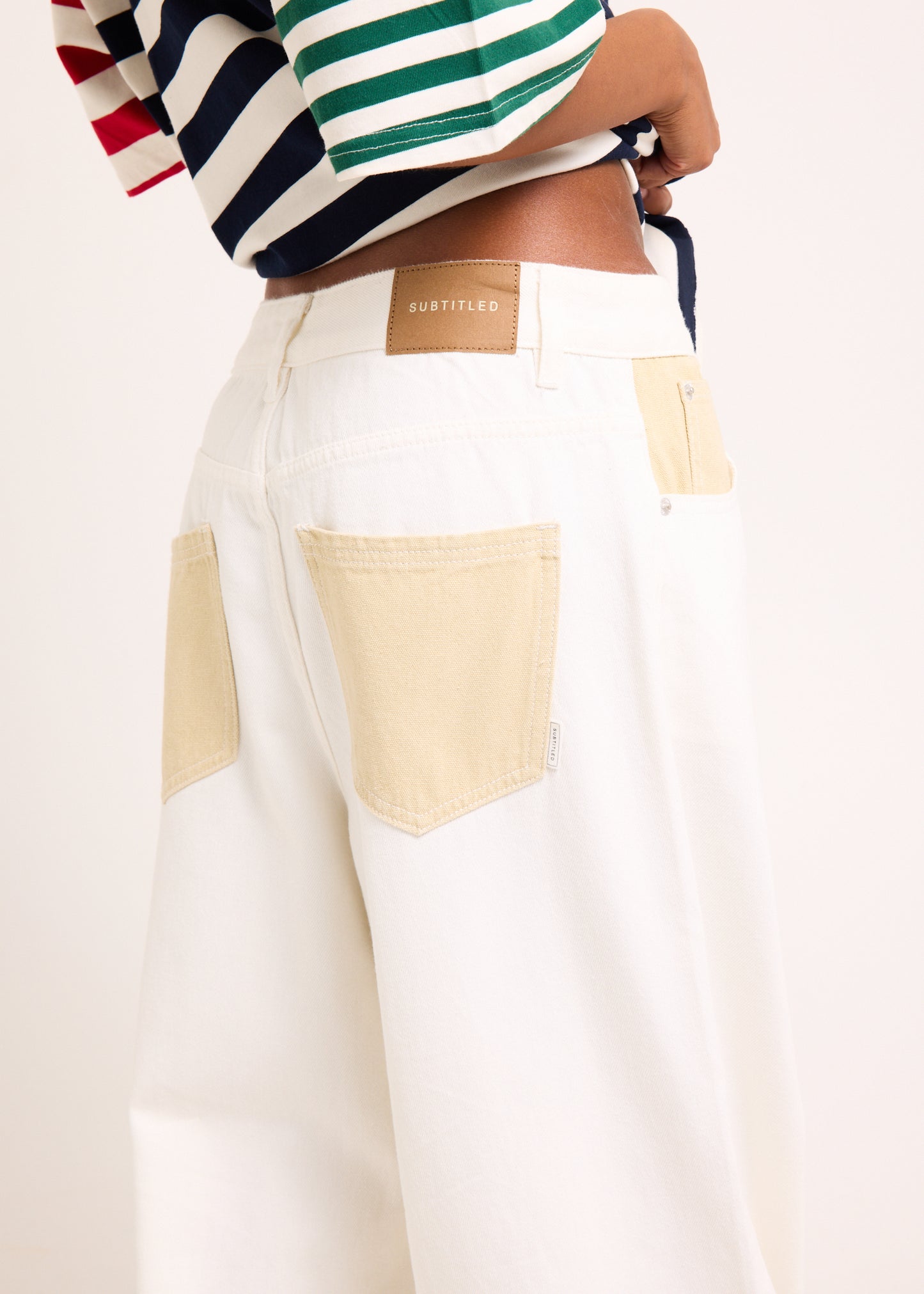 Aria Two Tone Relaxed Denim Jeans