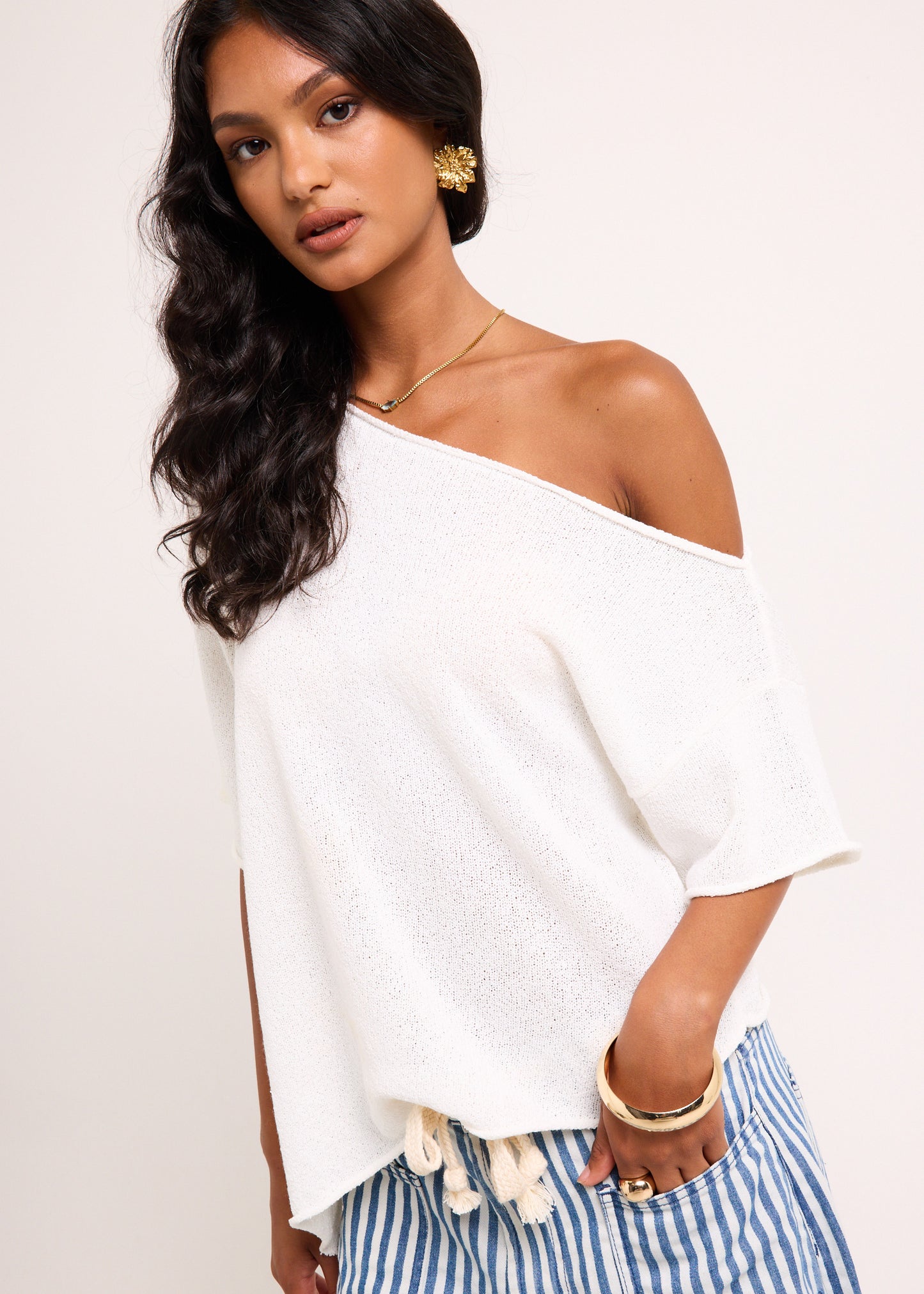 Asymmetric Knit Top