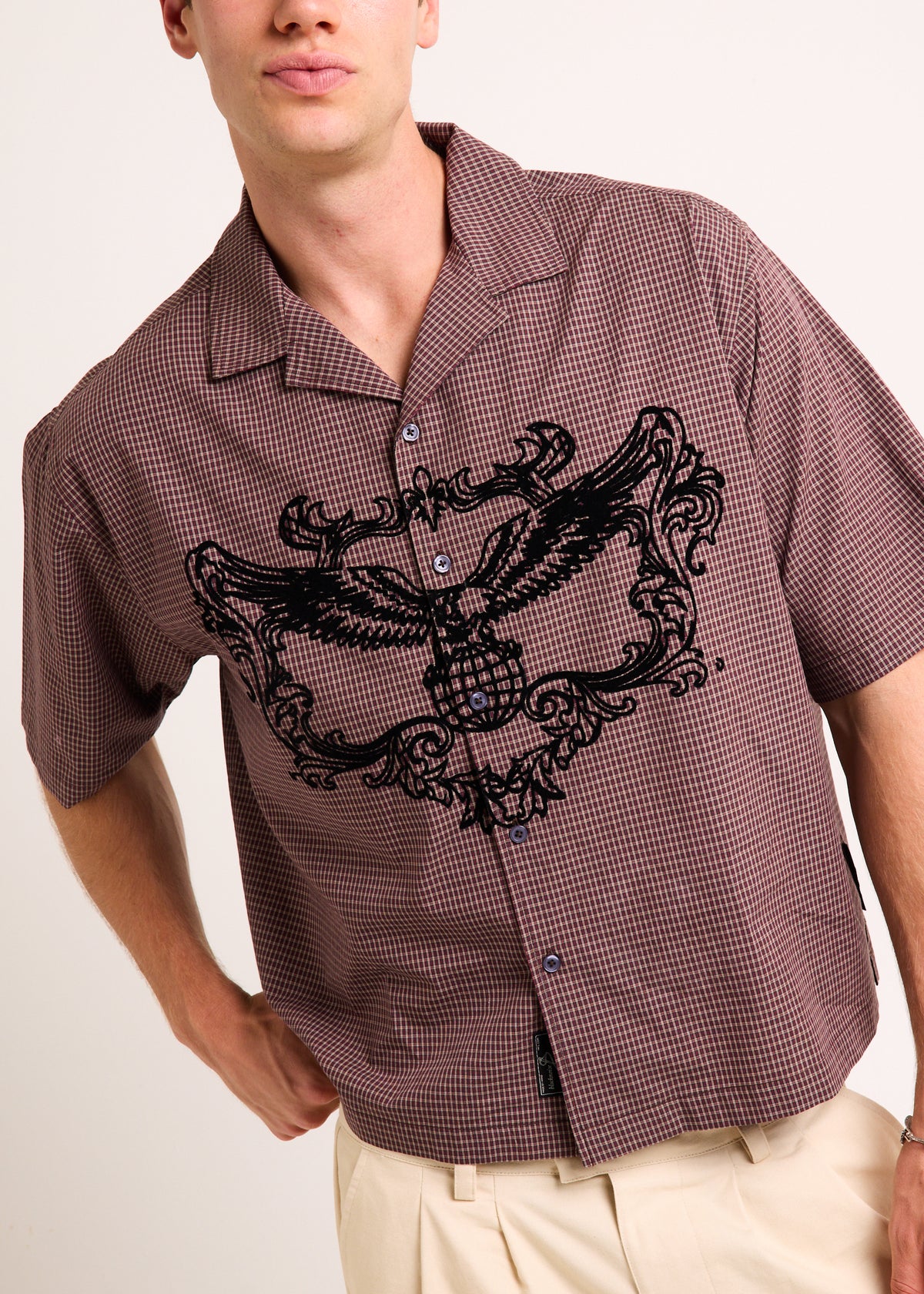 Hawk SHort Sleeve Shirt BROWN