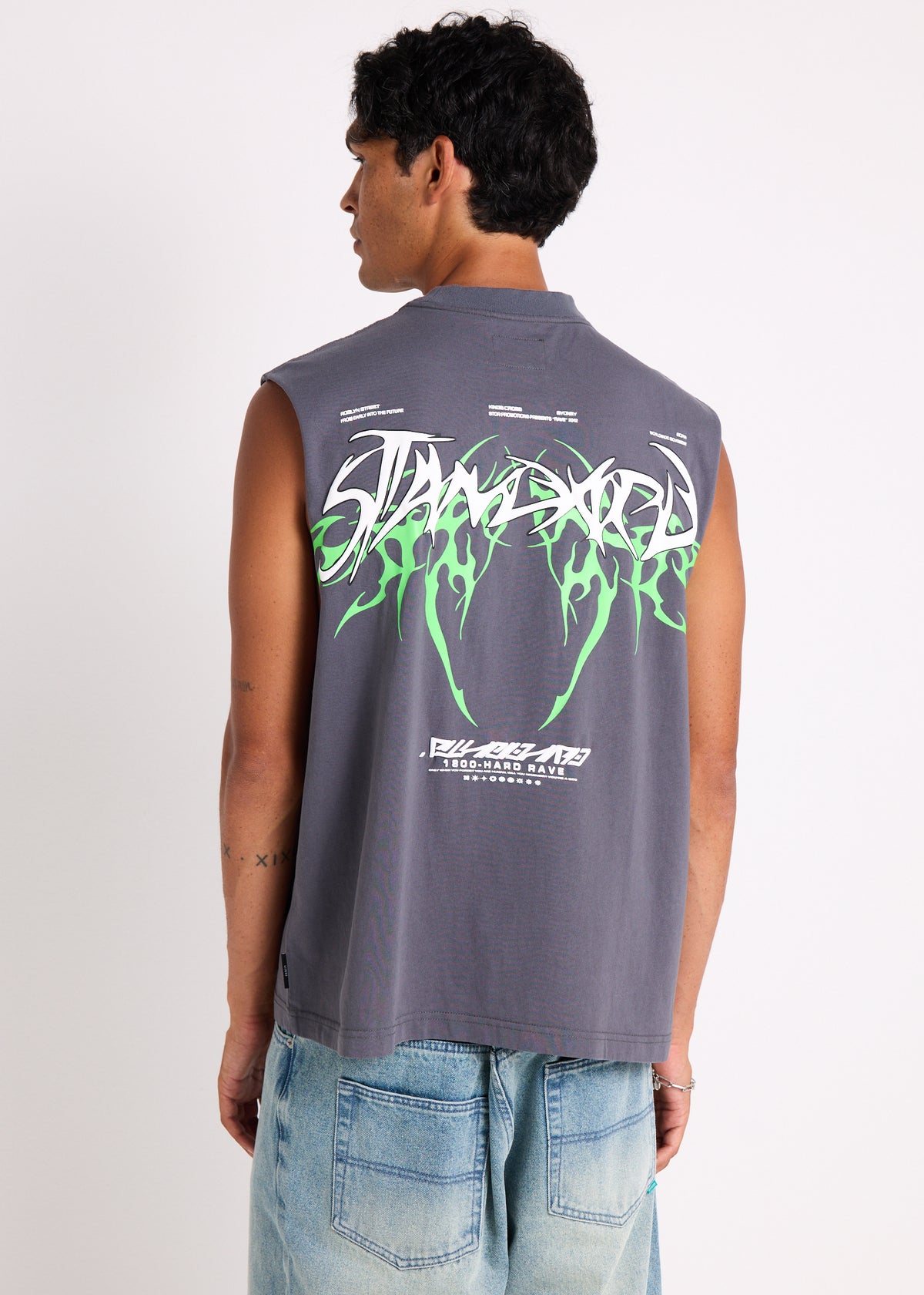 Future Muscle Tank WASHED BLACK