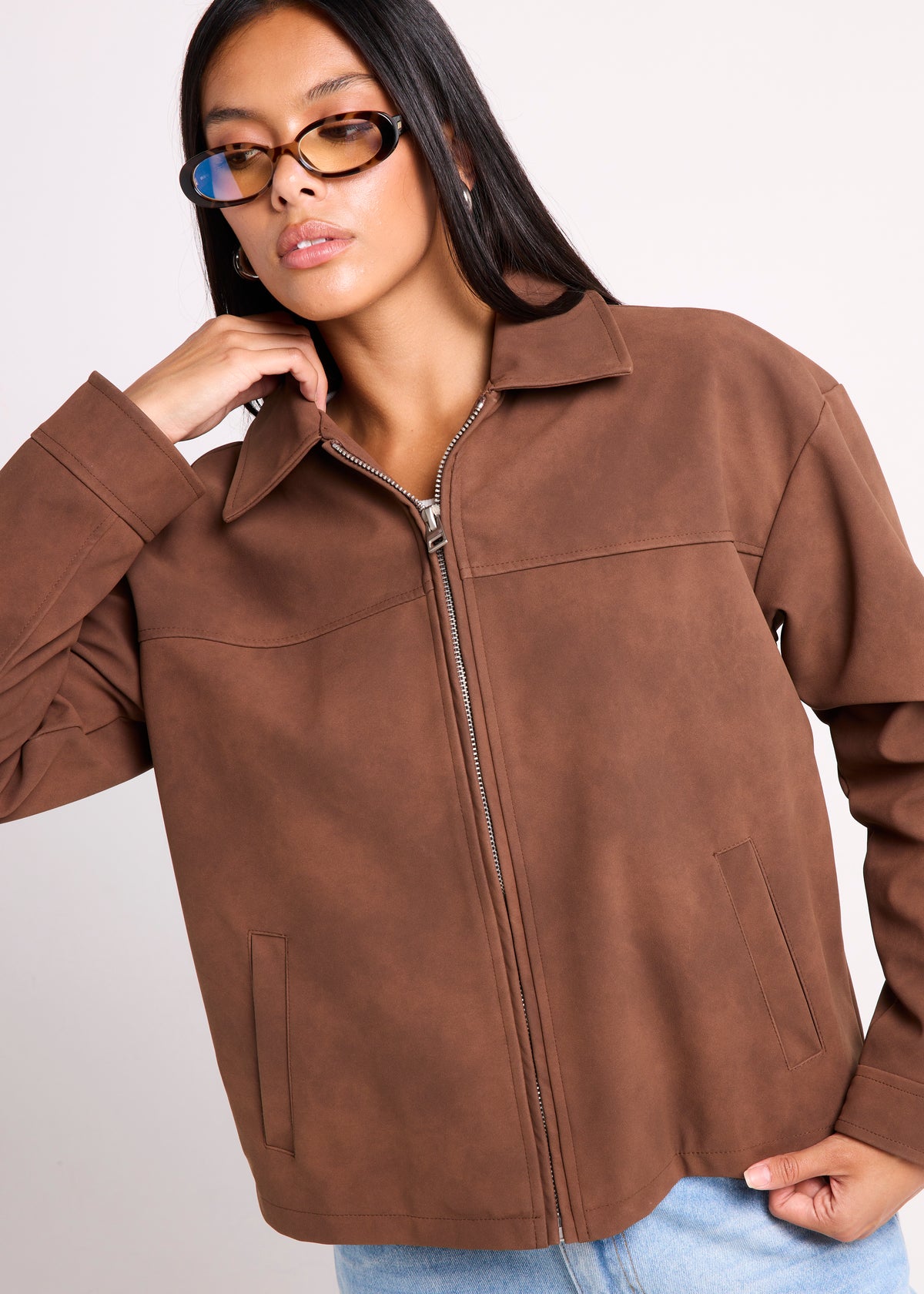 Serena Suede Jacket TAN