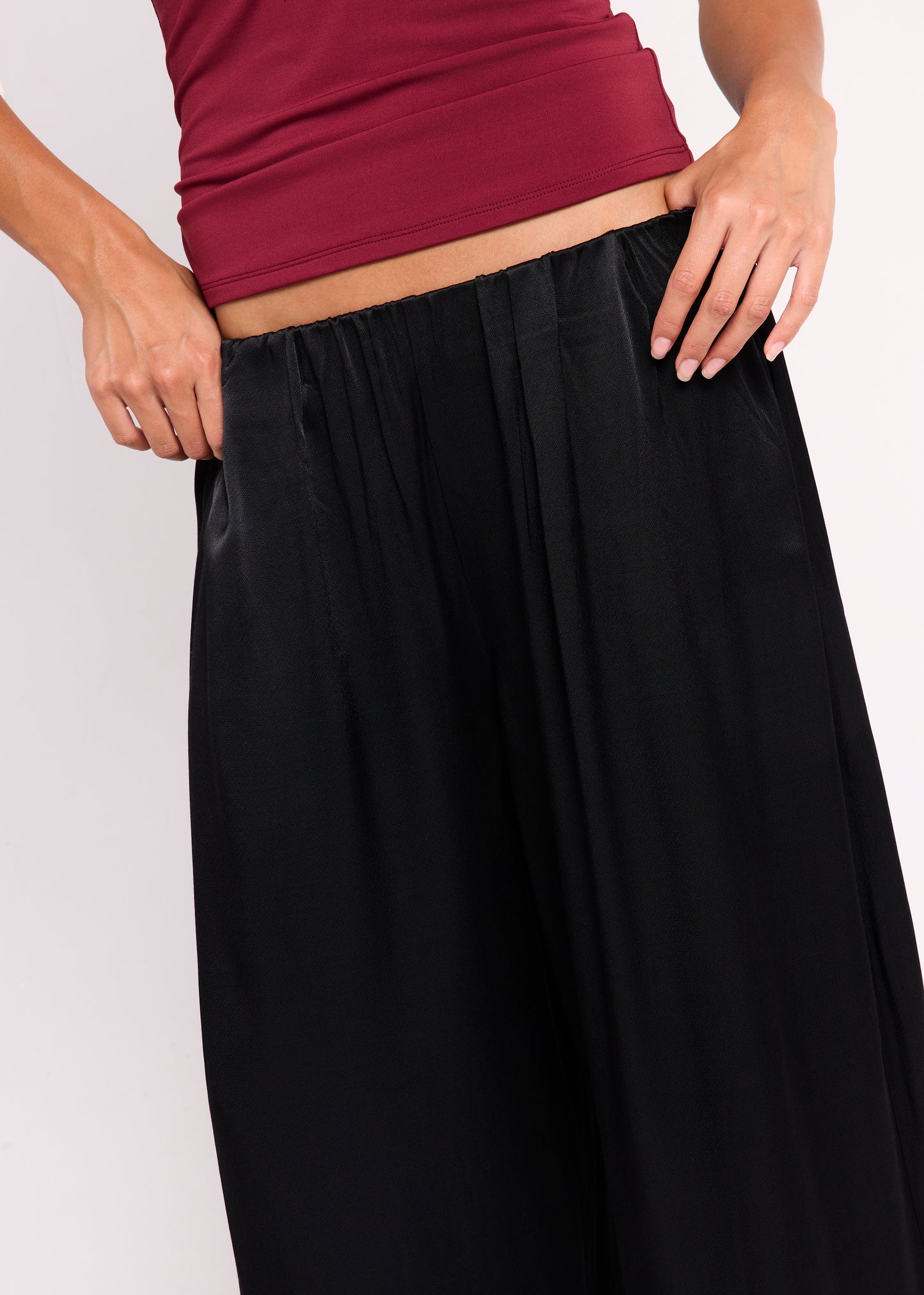 Aliyah Wide Leg Pants BLACK