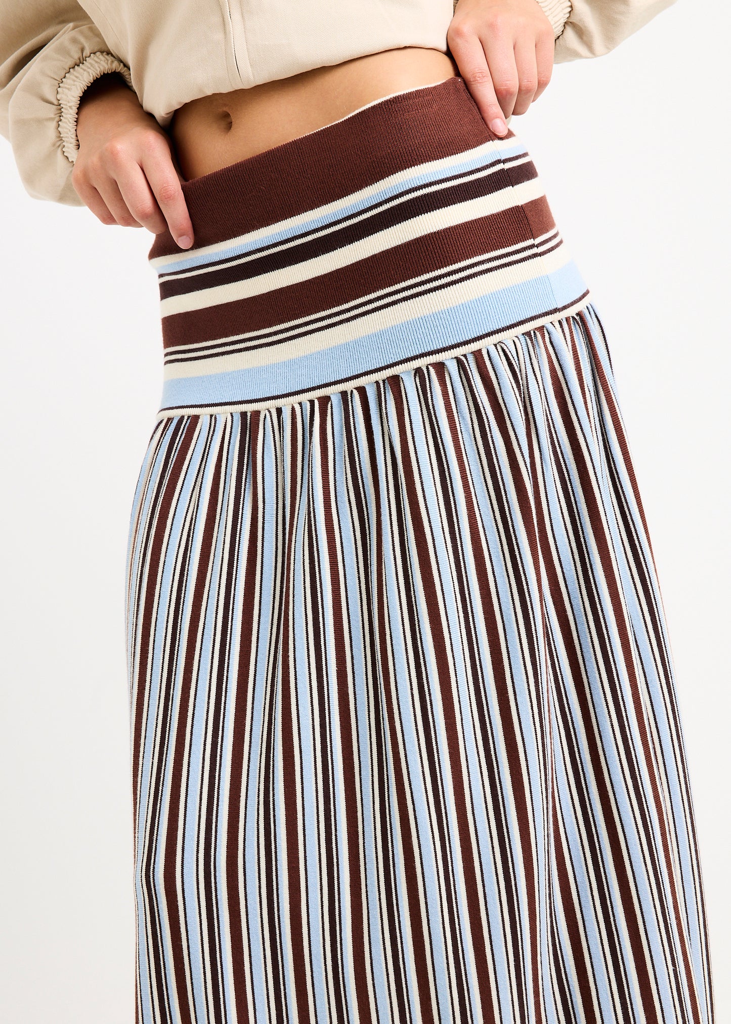 Sirena Striped Maxi Skirt