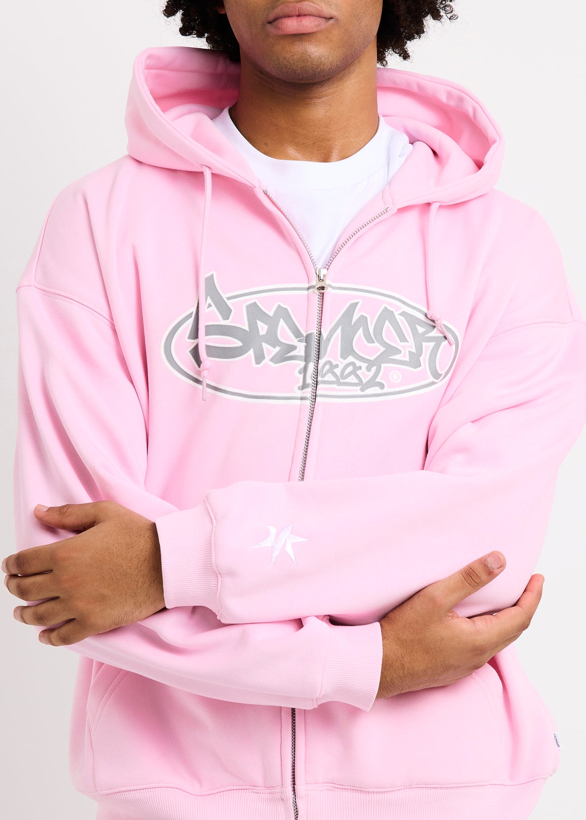 Dome Tech Zip Hoodie PINK