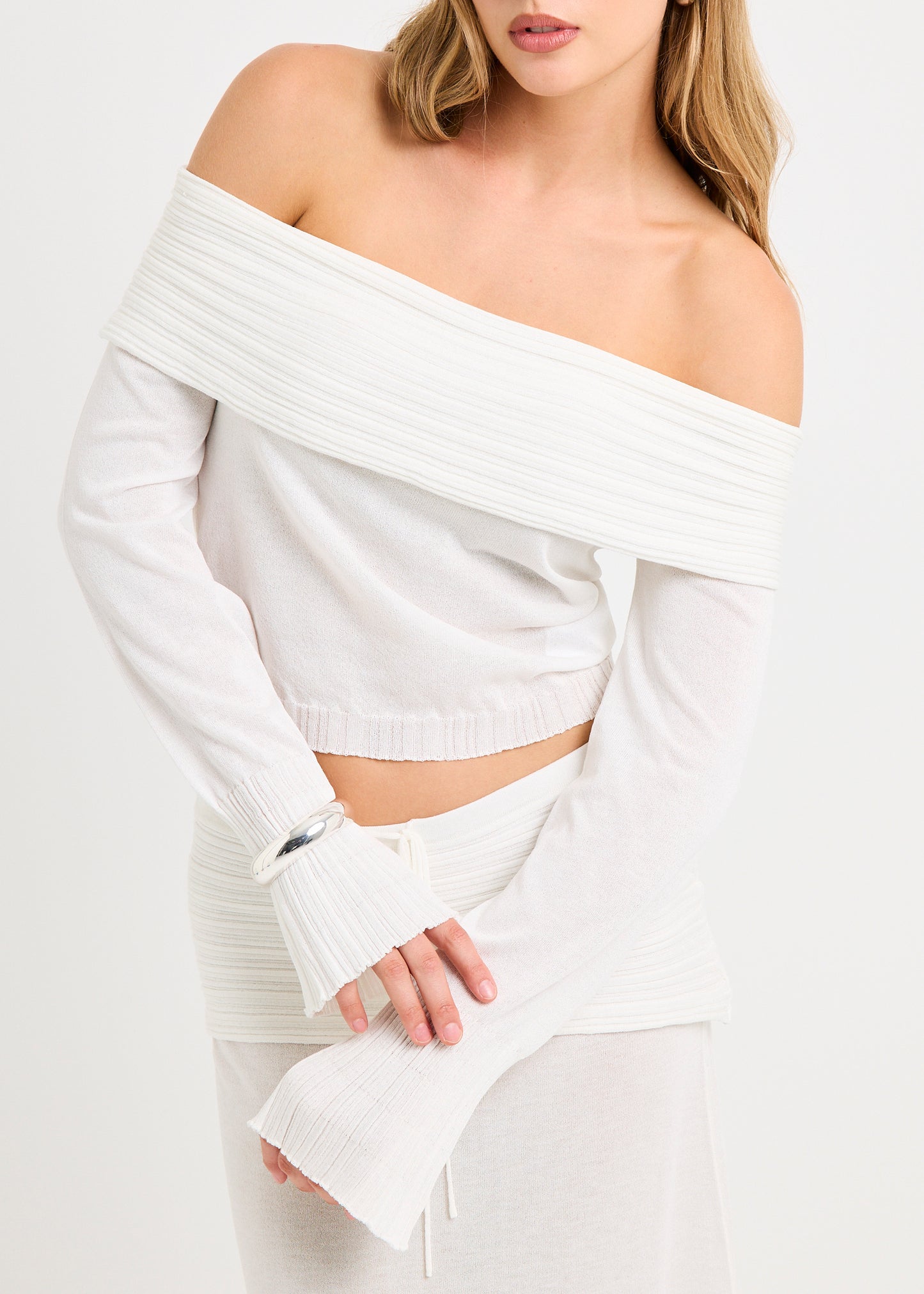 Palma Off Shoulder Knit Top