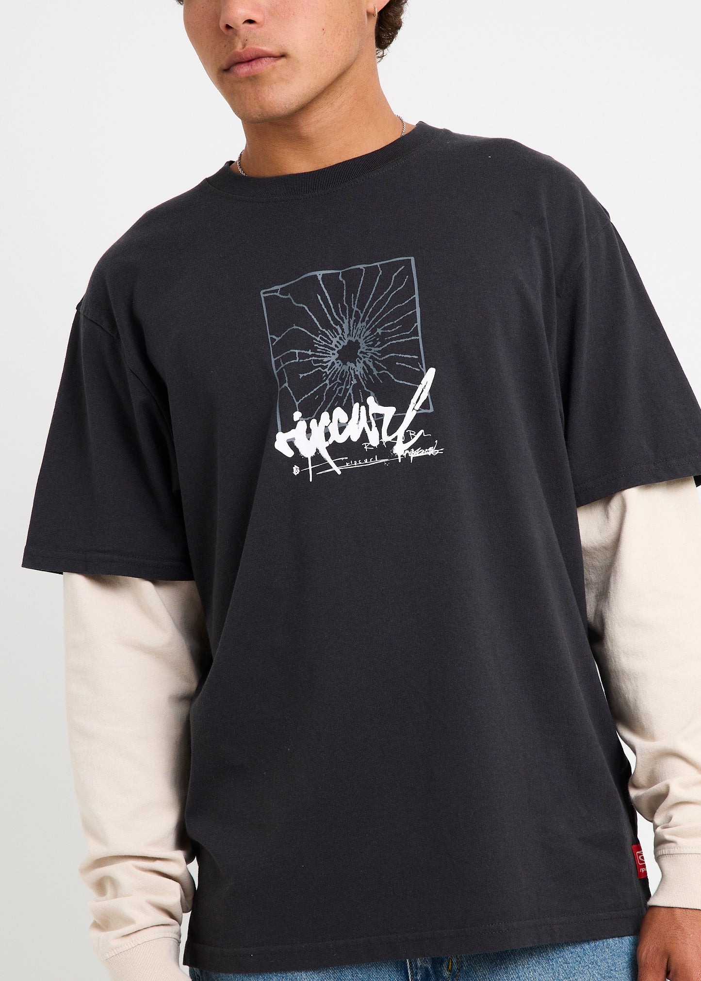 Inner Visions Smashed Long Sleeve Loose Shirt